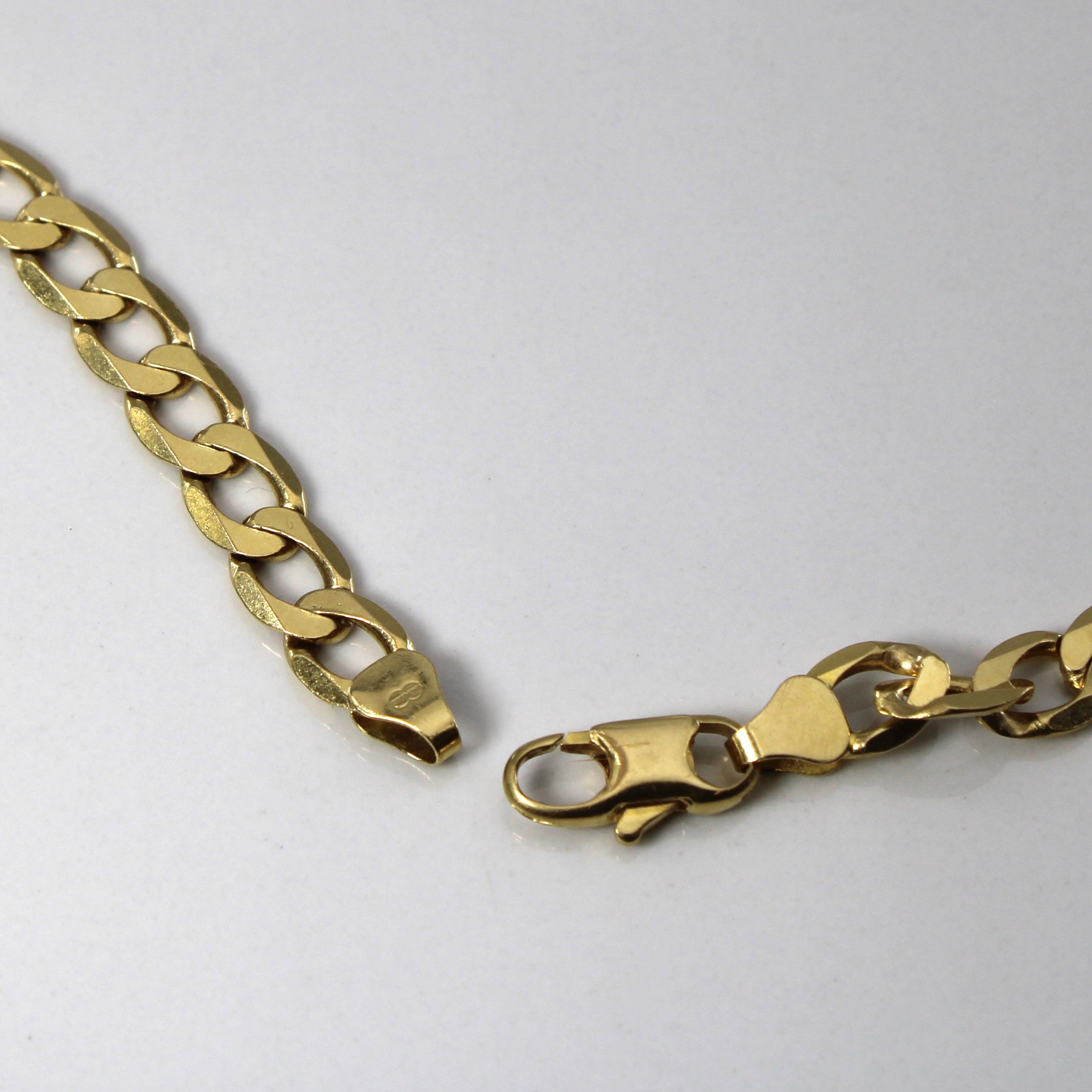 Chaîne à maillons gourmette en or jaune 18 carats | 20 pouces |