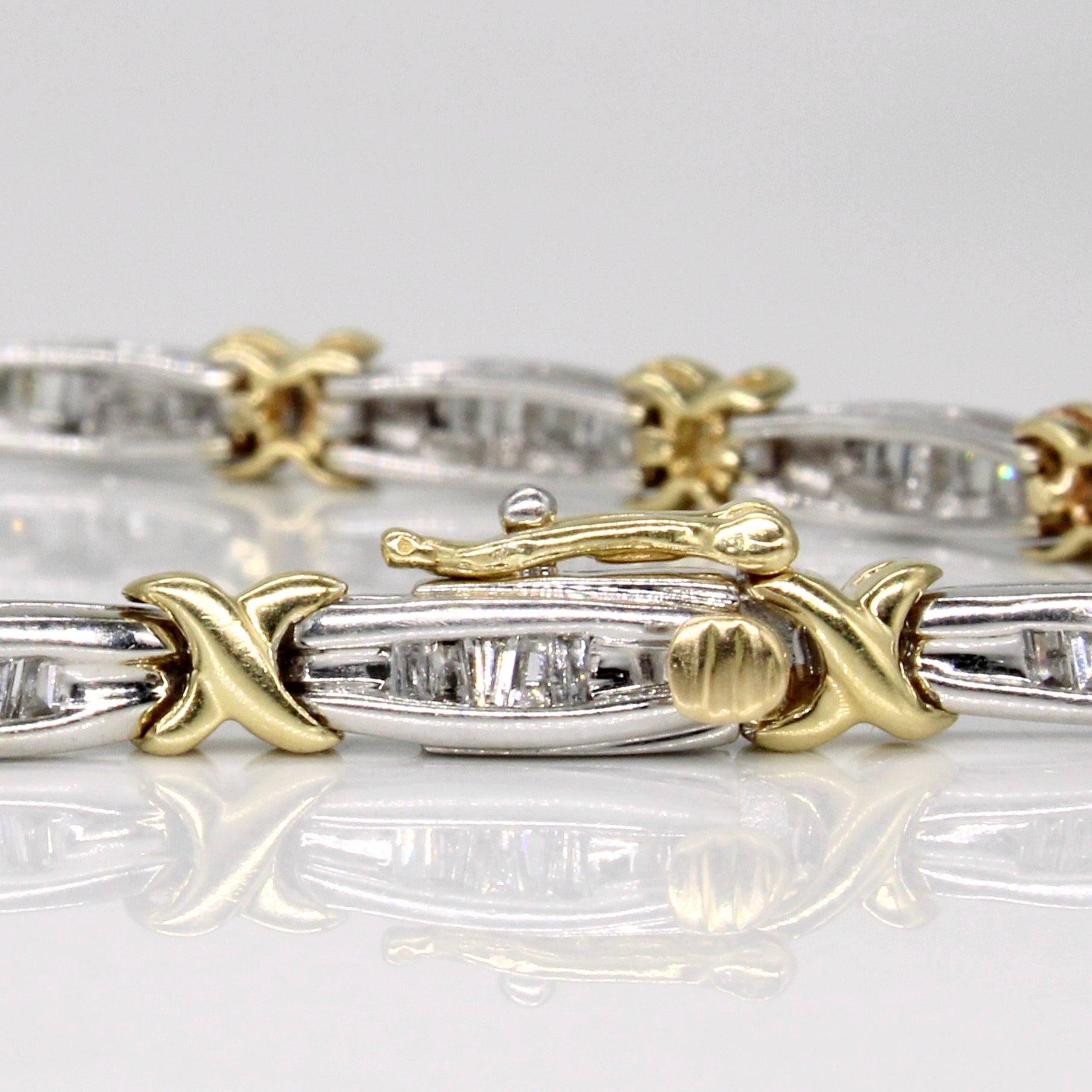 Tapered Baguette Cut Diamond Bracelet | 1.00ctw | 7.25" |