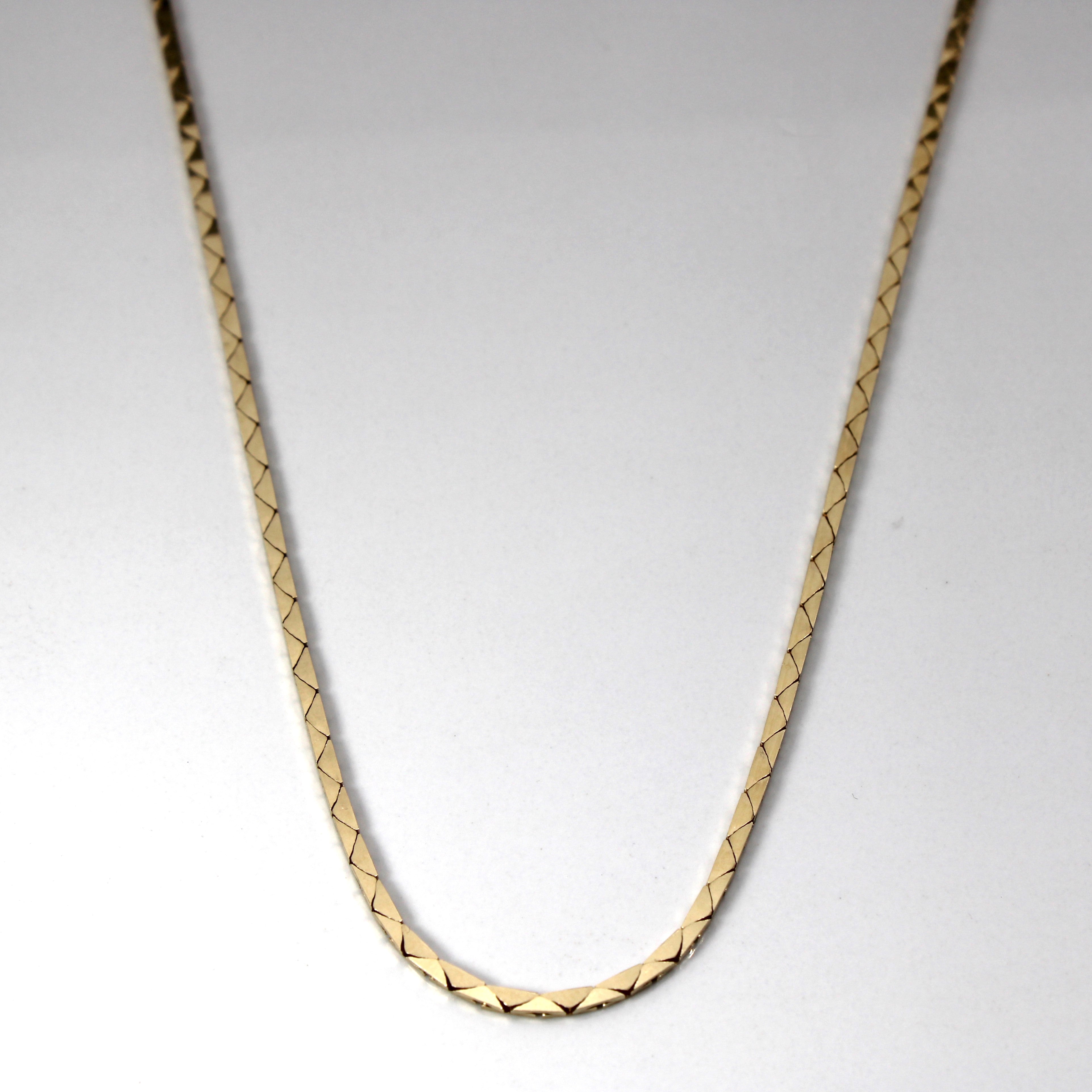 10k Yellow Gold Snake Chain | 24"|