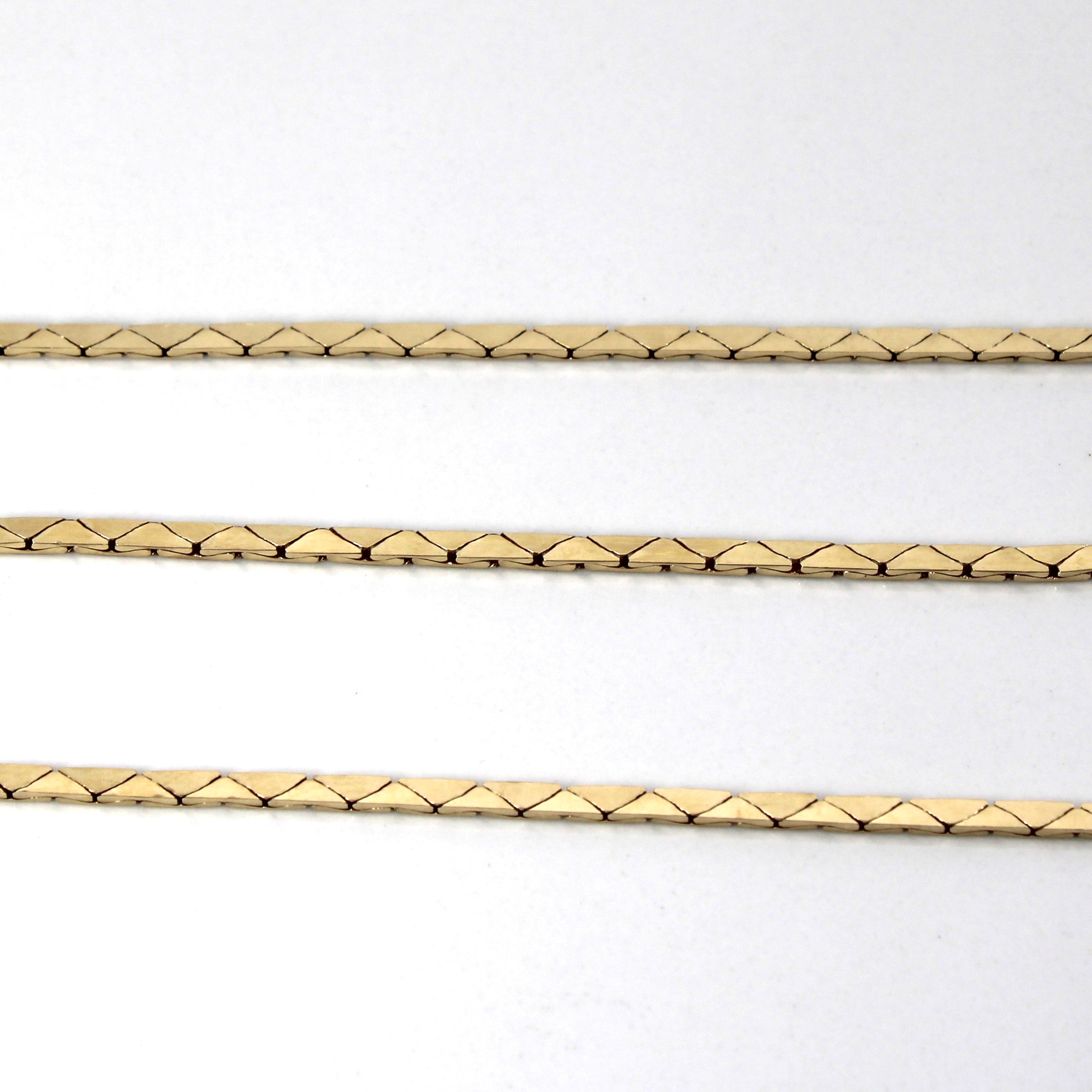 10k Yellow Gold Snake Chain | 24"|
