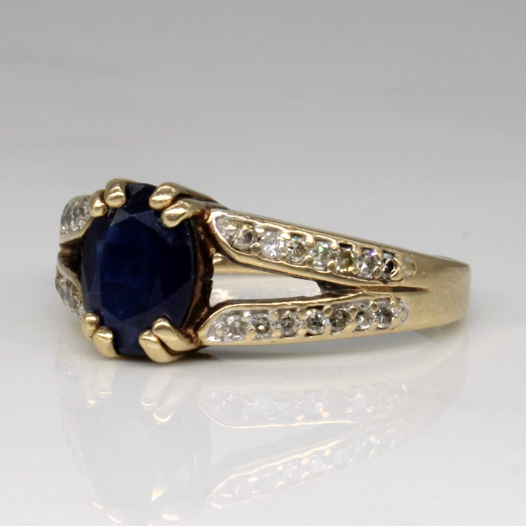 Sapphire & Diamond Ring | 1.20ct, 0.16ctw | SZ 6.25 |