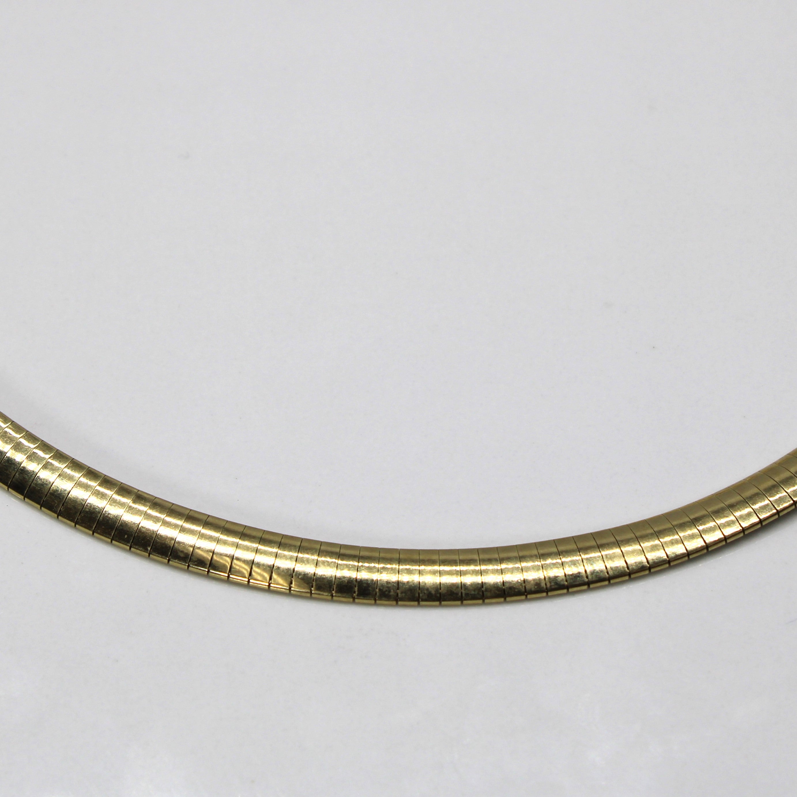 10k Yellow Gold Italian Omega Chain | 16"|