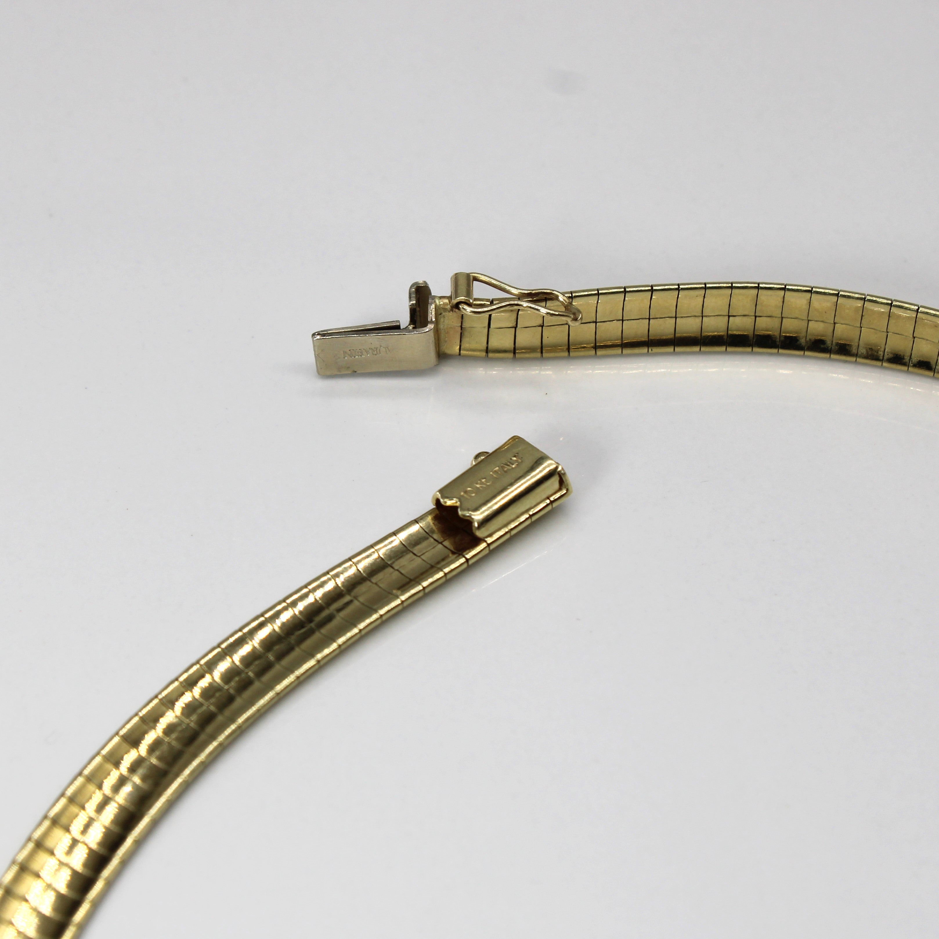 10k Yellow Gold Italian Omega Chain | 16"|