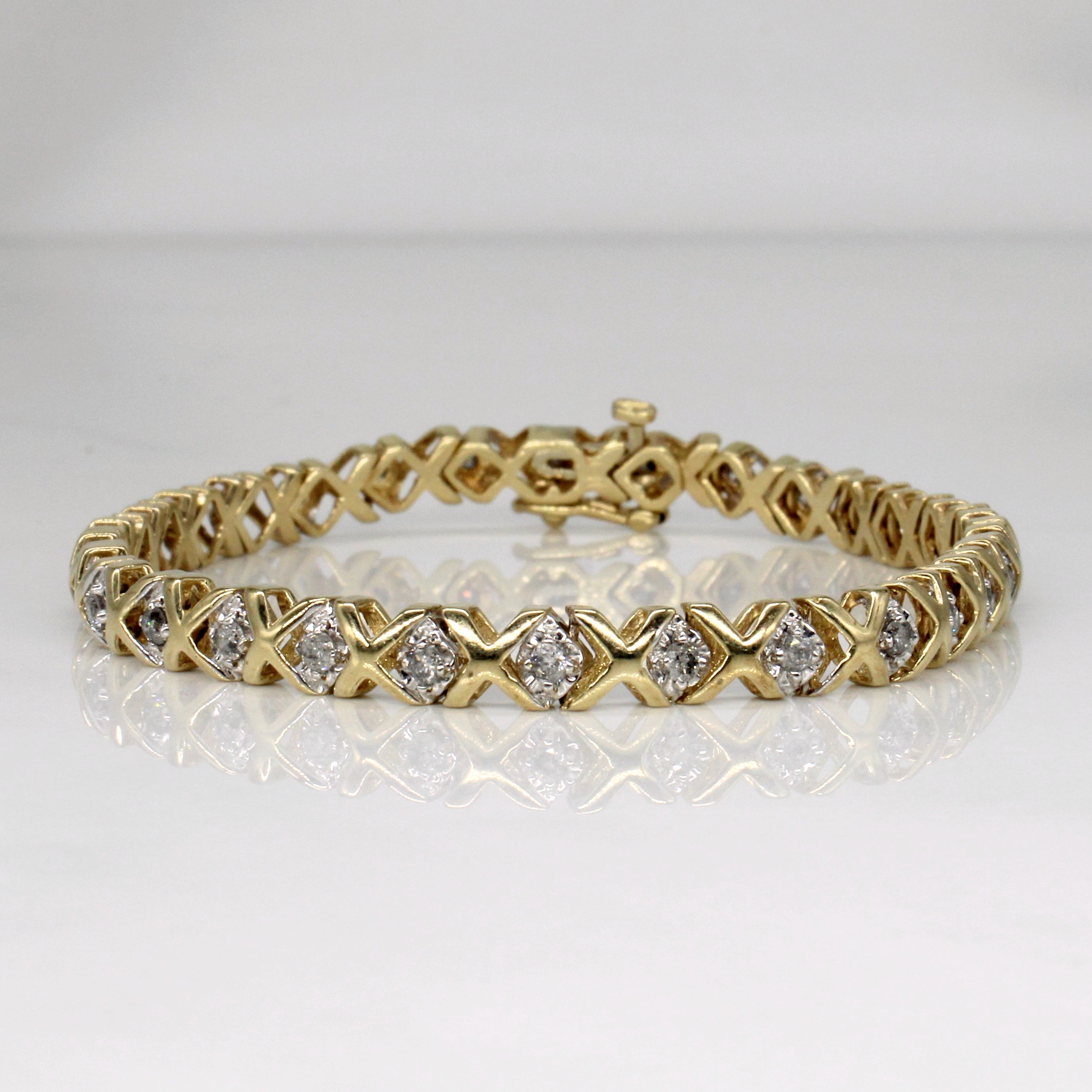 Diamond Tennis Bracelet | 0.90ctw | 7" |
