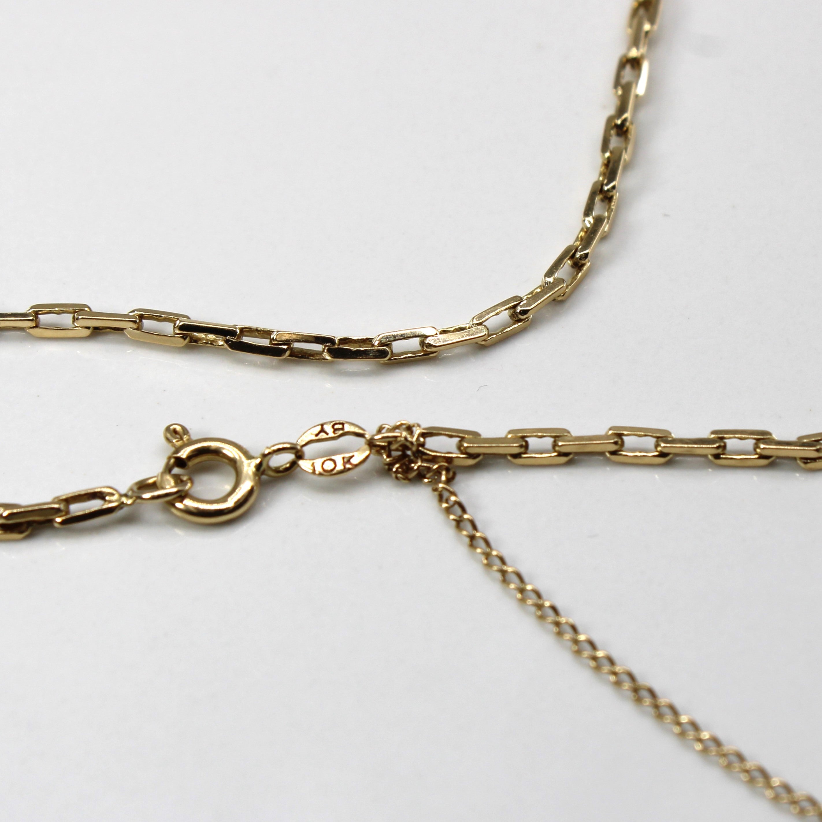 10k Yellow Gold Interlocking Yellow Gold Chain | 24"|