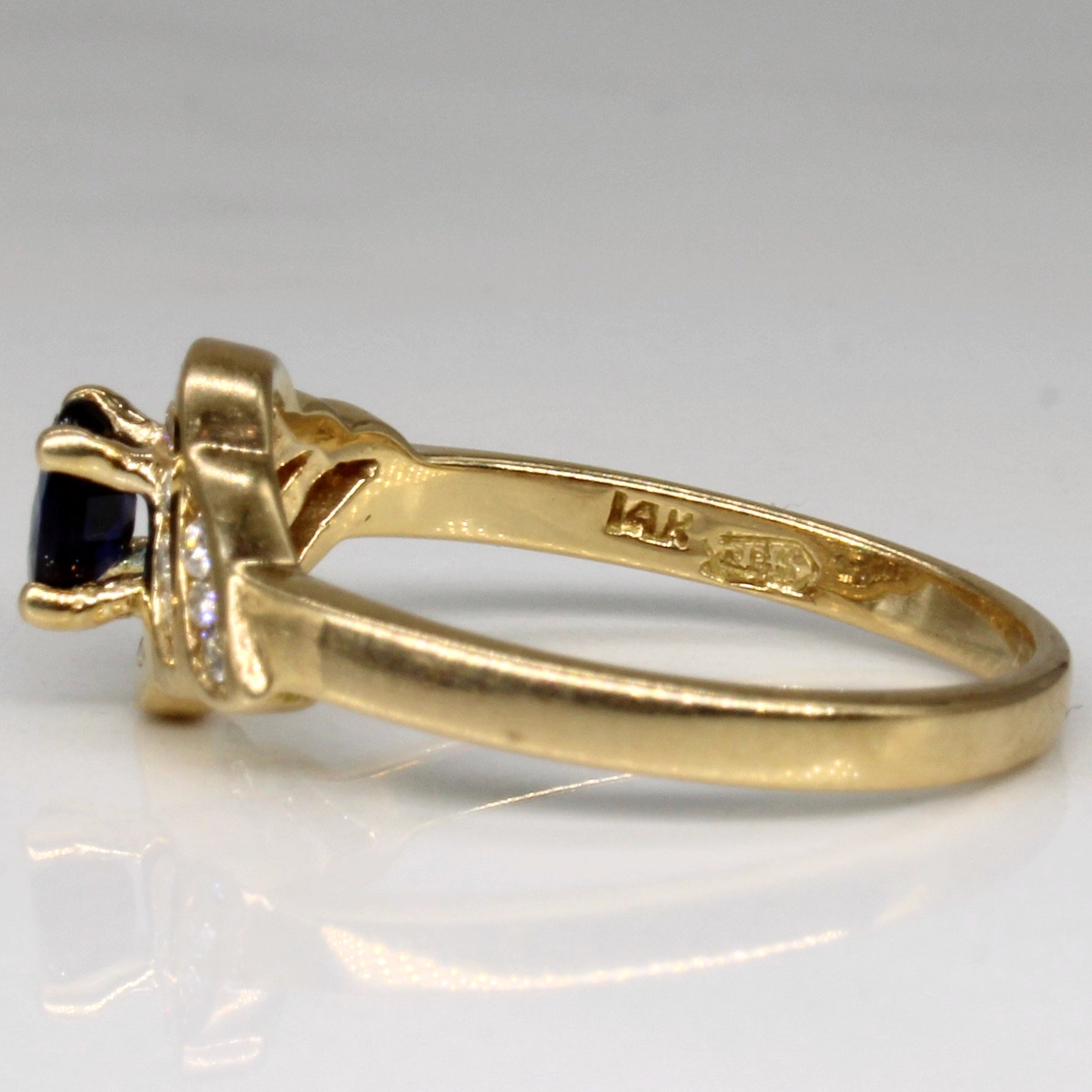 Sapphire & Diamond Ring | 0.27ct, 0.12ctw | SZ 6 |