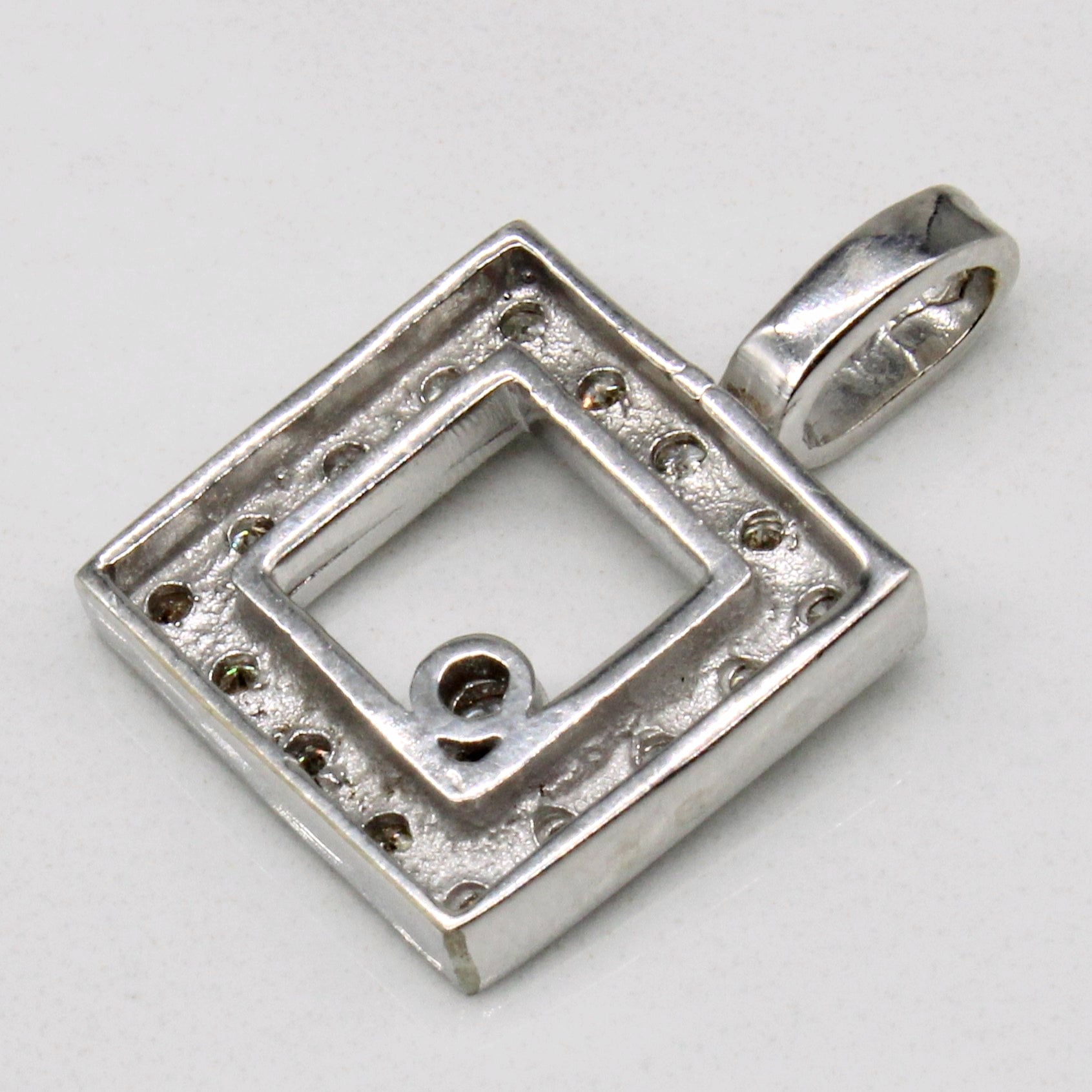 Diamond Square Pendant | 0.22ctw |