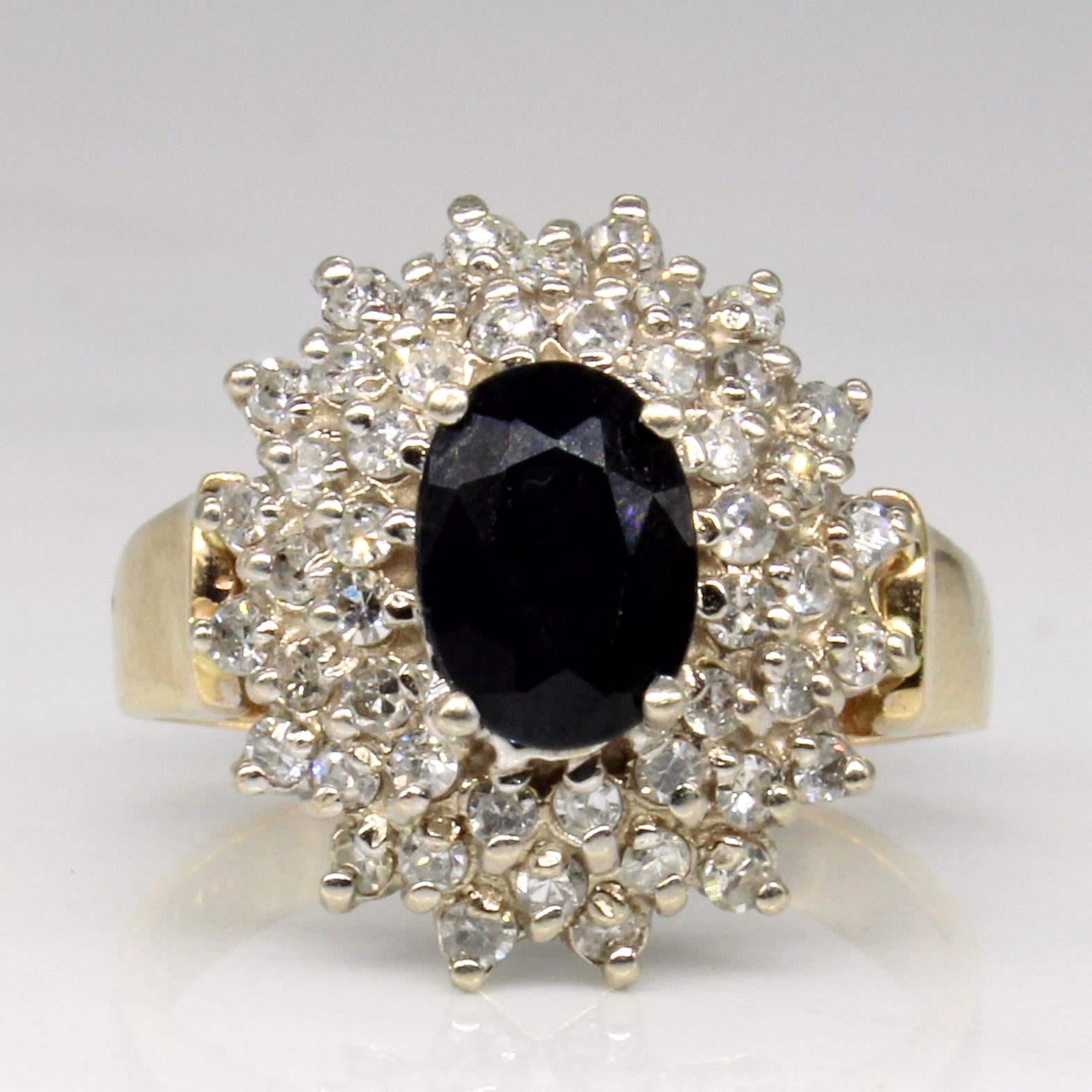 Sapphire & Diamond Cocktail Ring | 0.80ct, 0.48ctw | SZ 5.5 |