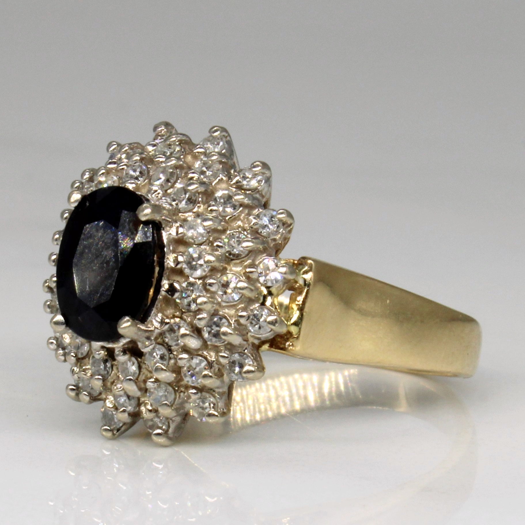 Sapphire & Diamond Cocktail Ring | 0.80ct, 0.48ctw | SZ 5.5 |