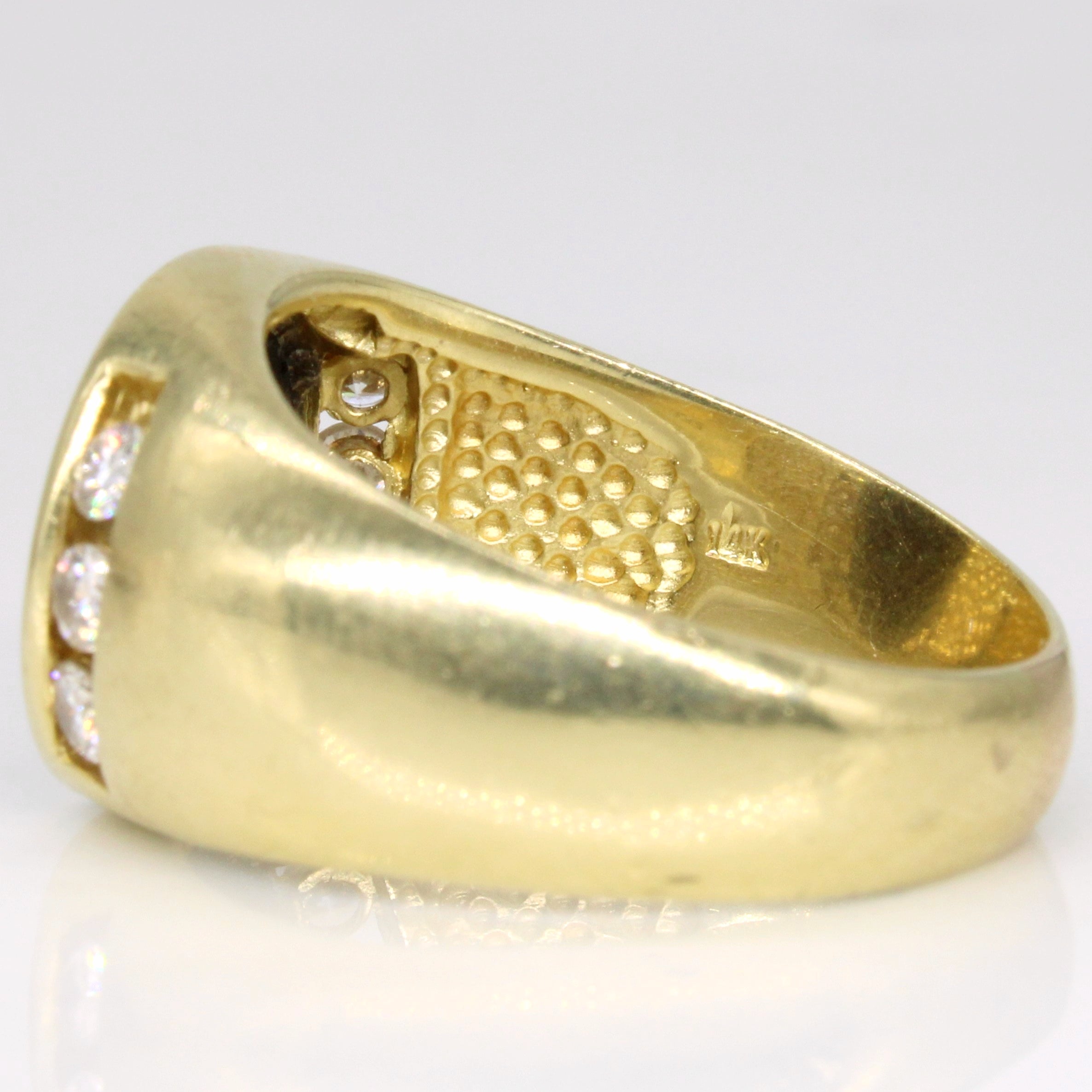 Onyx & Diamond Cocktail Ring | 2.20ct, 0.40ctw | SZ 10.75 |