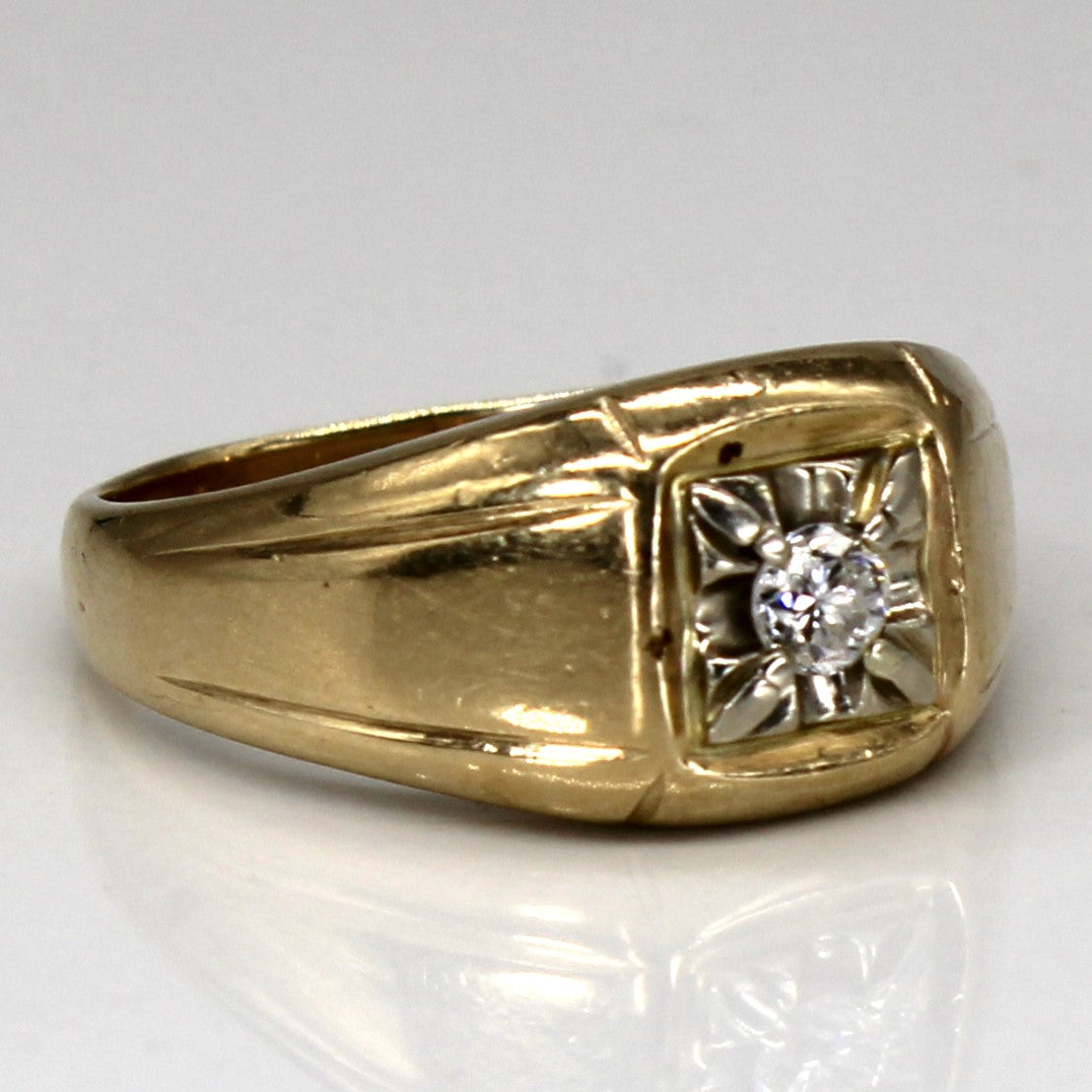 Illusion Set Diamond 10k Ring | 0.19ct | SZ 10 |