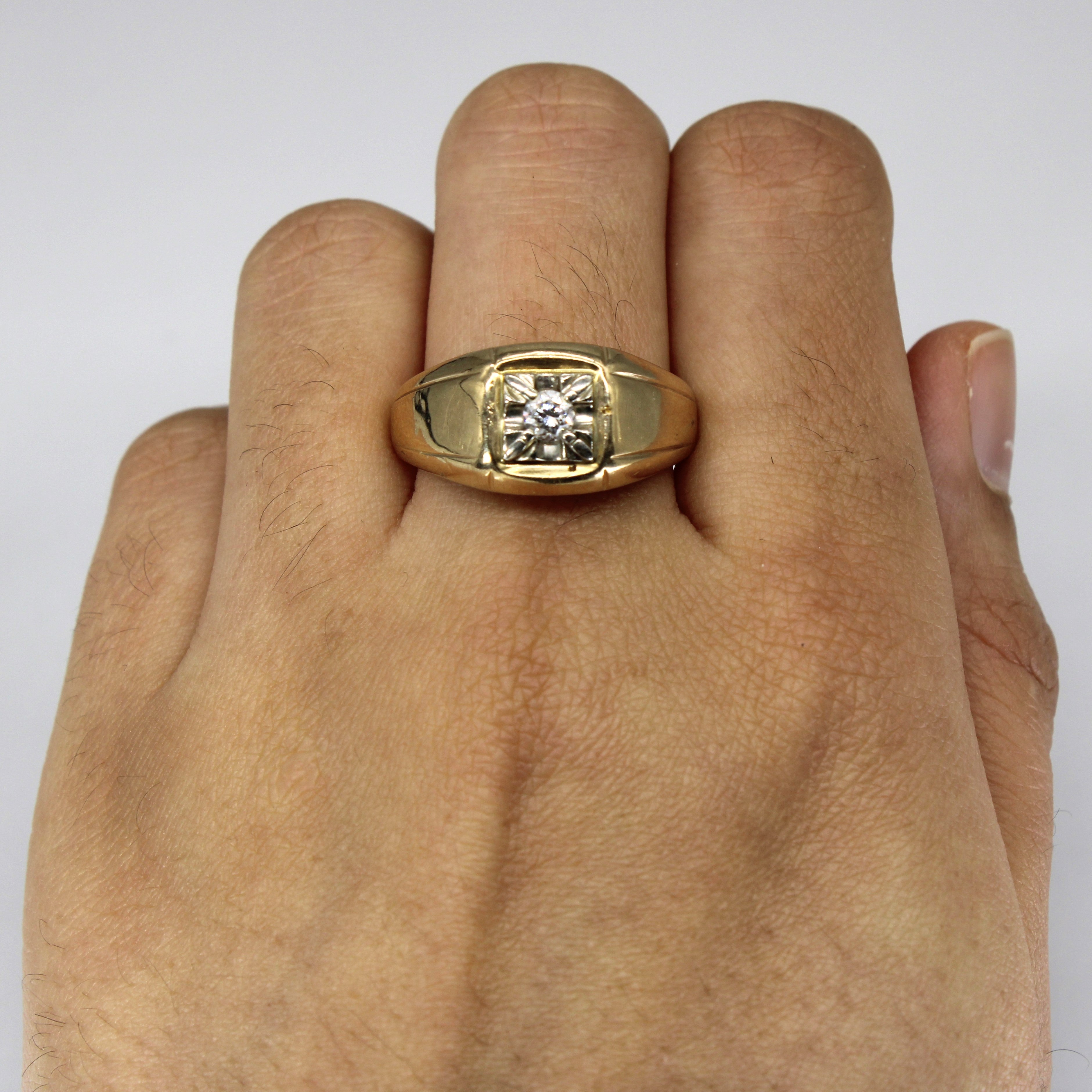 Illusion Set Diamond 10k Ring | 0.19ct | SZ 10 |