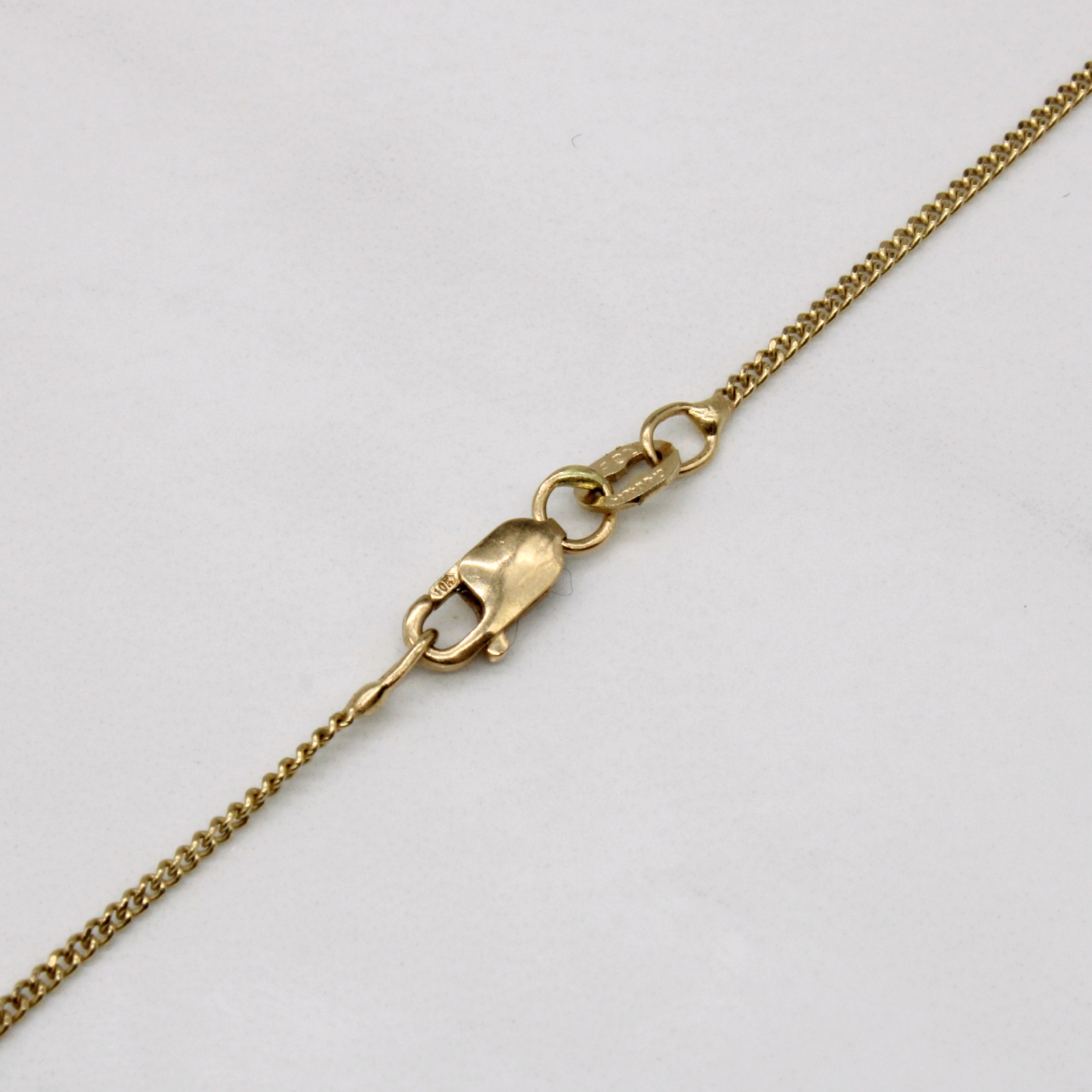 Diamond Cluster Pendant Necklace | 0.22ctw | 16" |