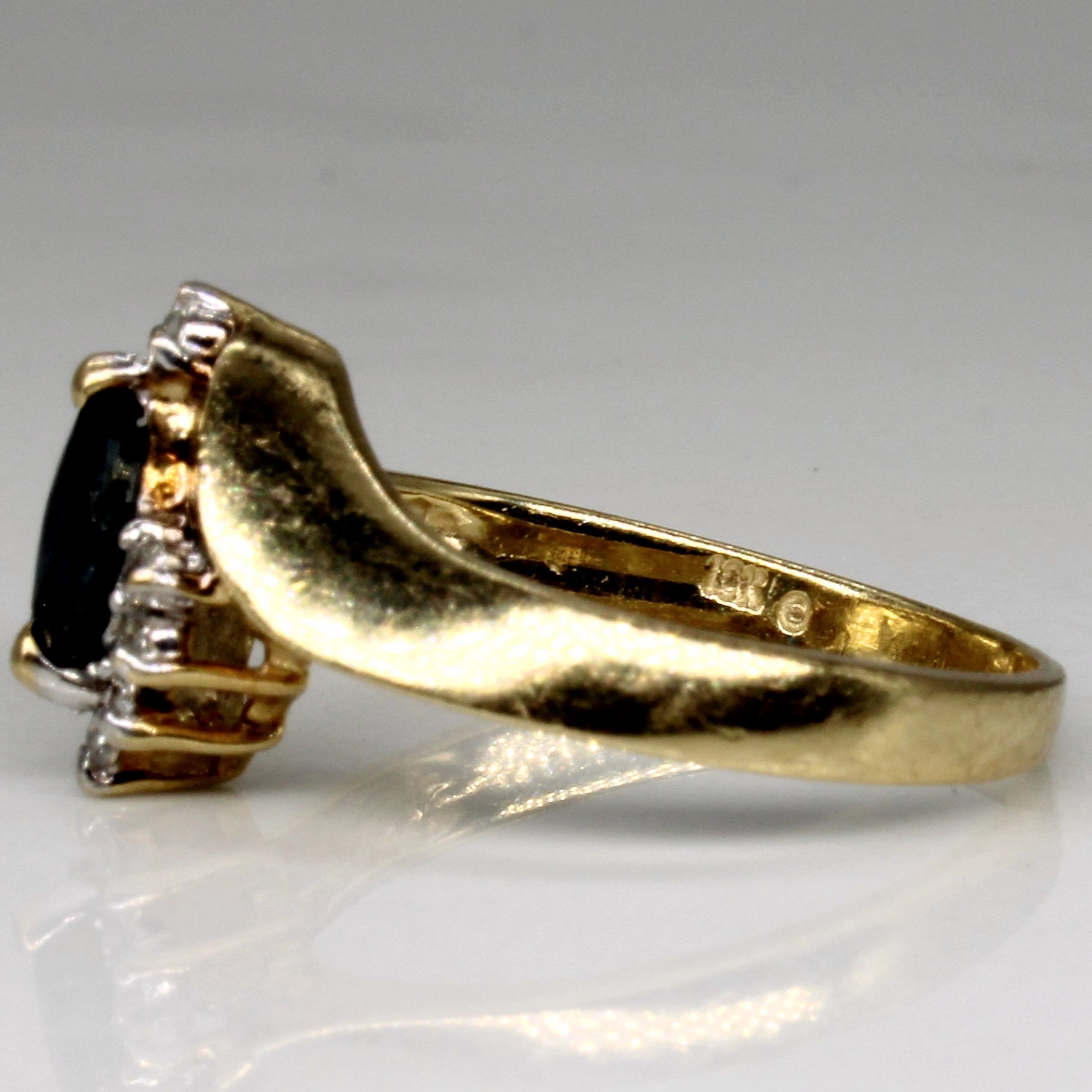 Sapphire & Diamond Ring | 0.25ct, 0.08ctw | SZ 6.5 |