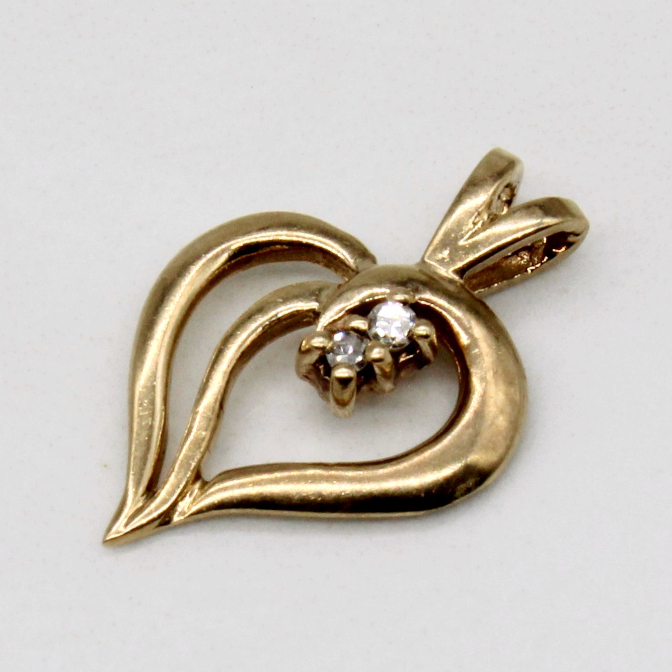 Diamond Heart Pendant | 0.02ctw |
