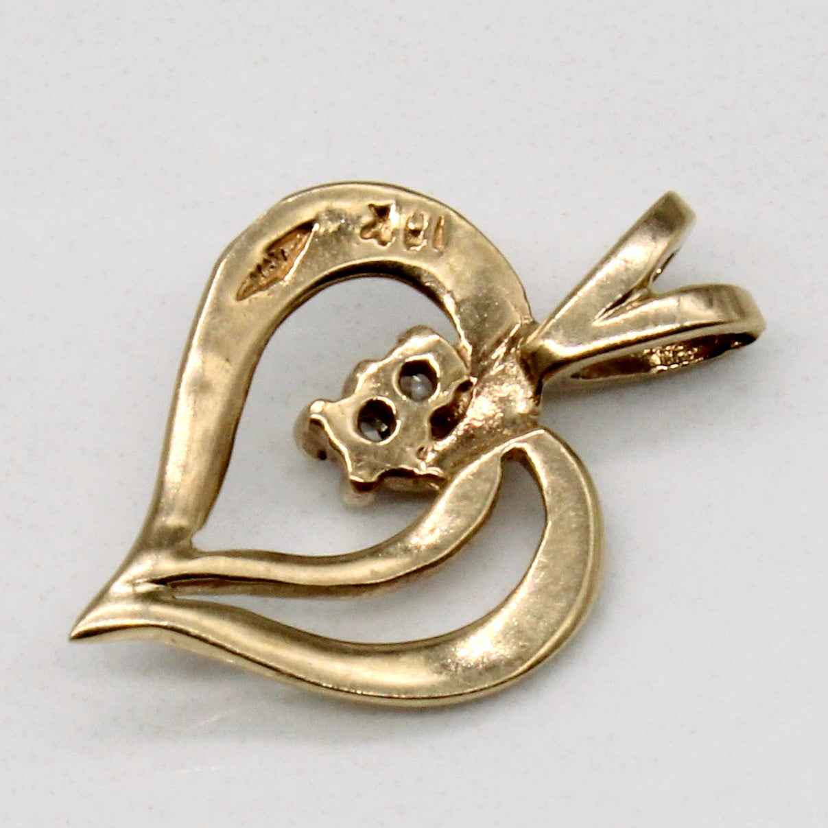 Diamond Heart Pendant | 0.02ctw |
