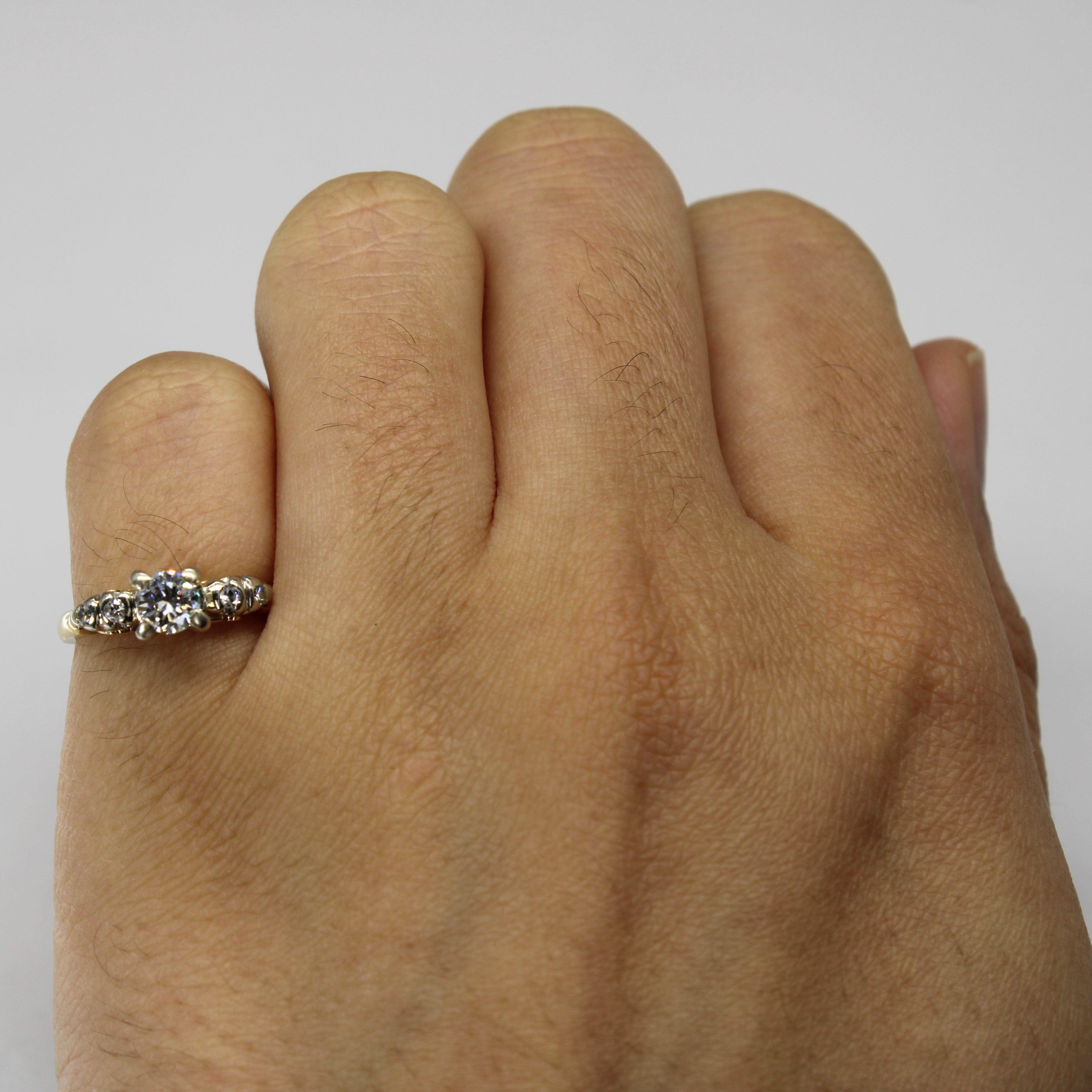 Five Stone Diamond Classic 14k Ring | 0.40ctw | SZ 4 |