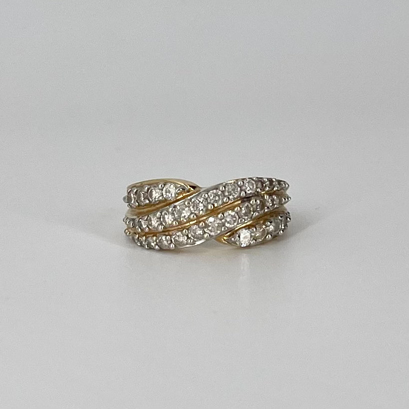 Diamond Bypass Ring | 1.12 ctw | SZ 7.75