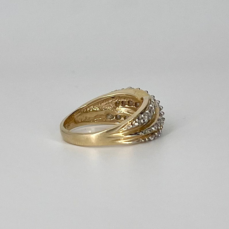 Diamond Bypass Ring | 1.12 ctw | SZ 7.75