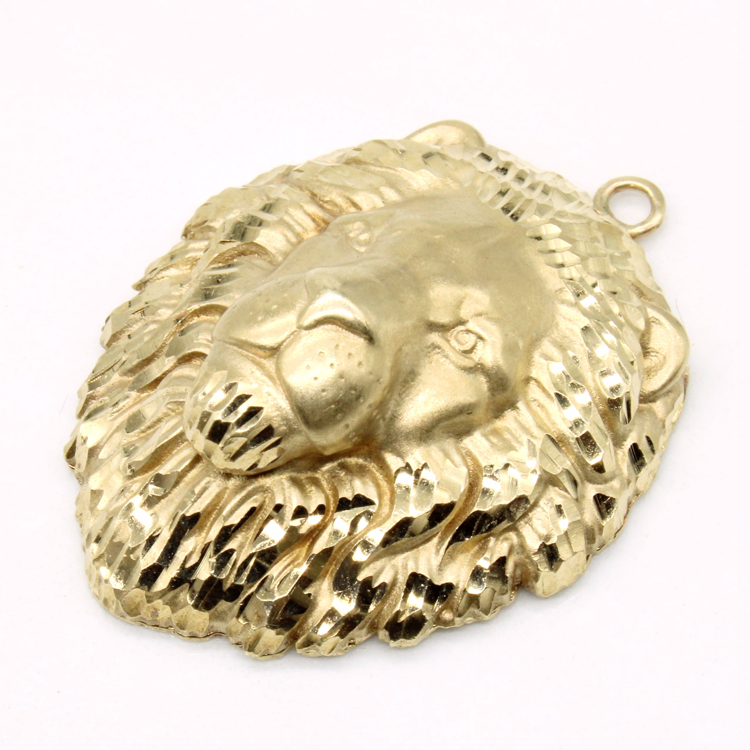 10k Yellow Gold Lion Pendant