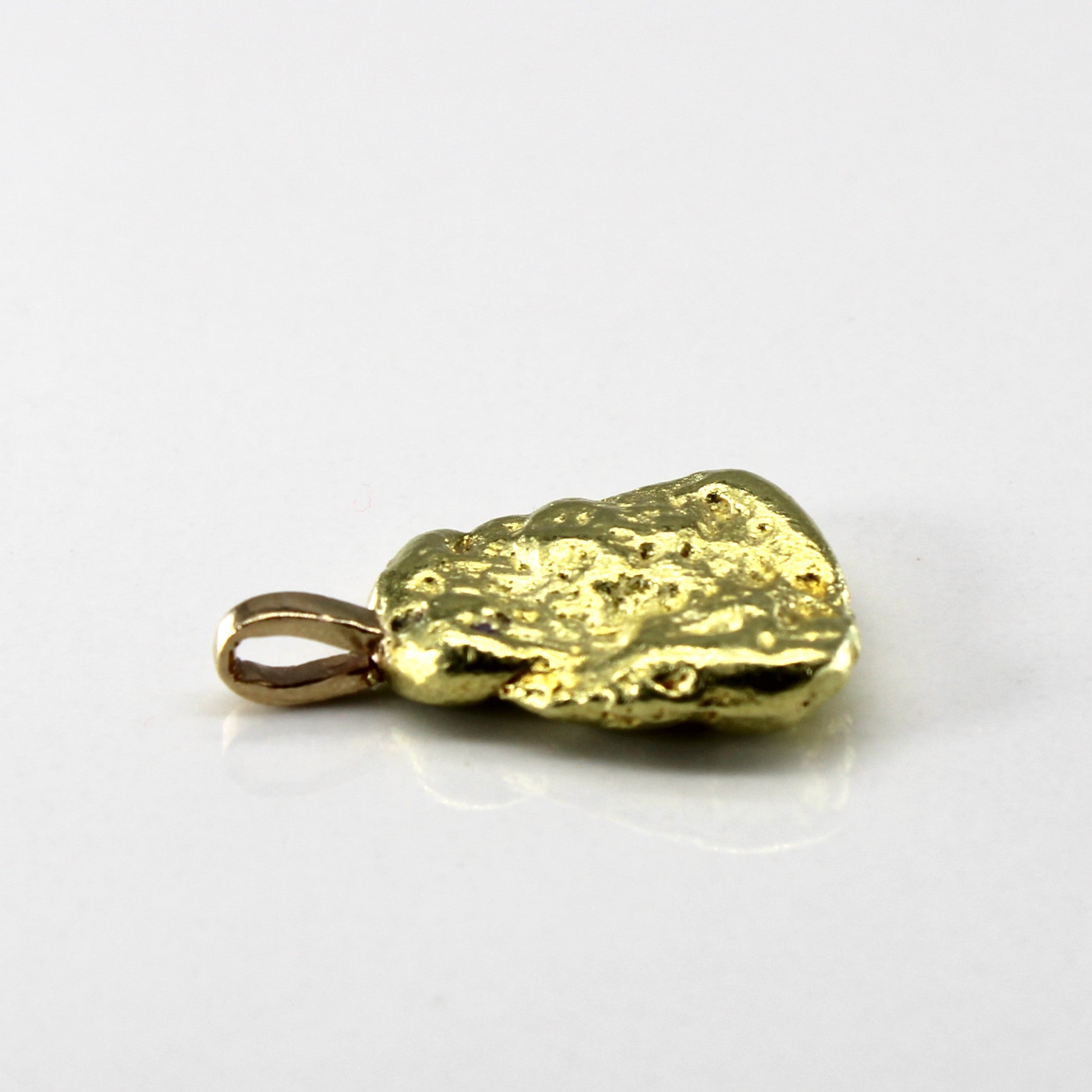 Solitaire Diamond Nugget 18k Pendant | 0.20ct |