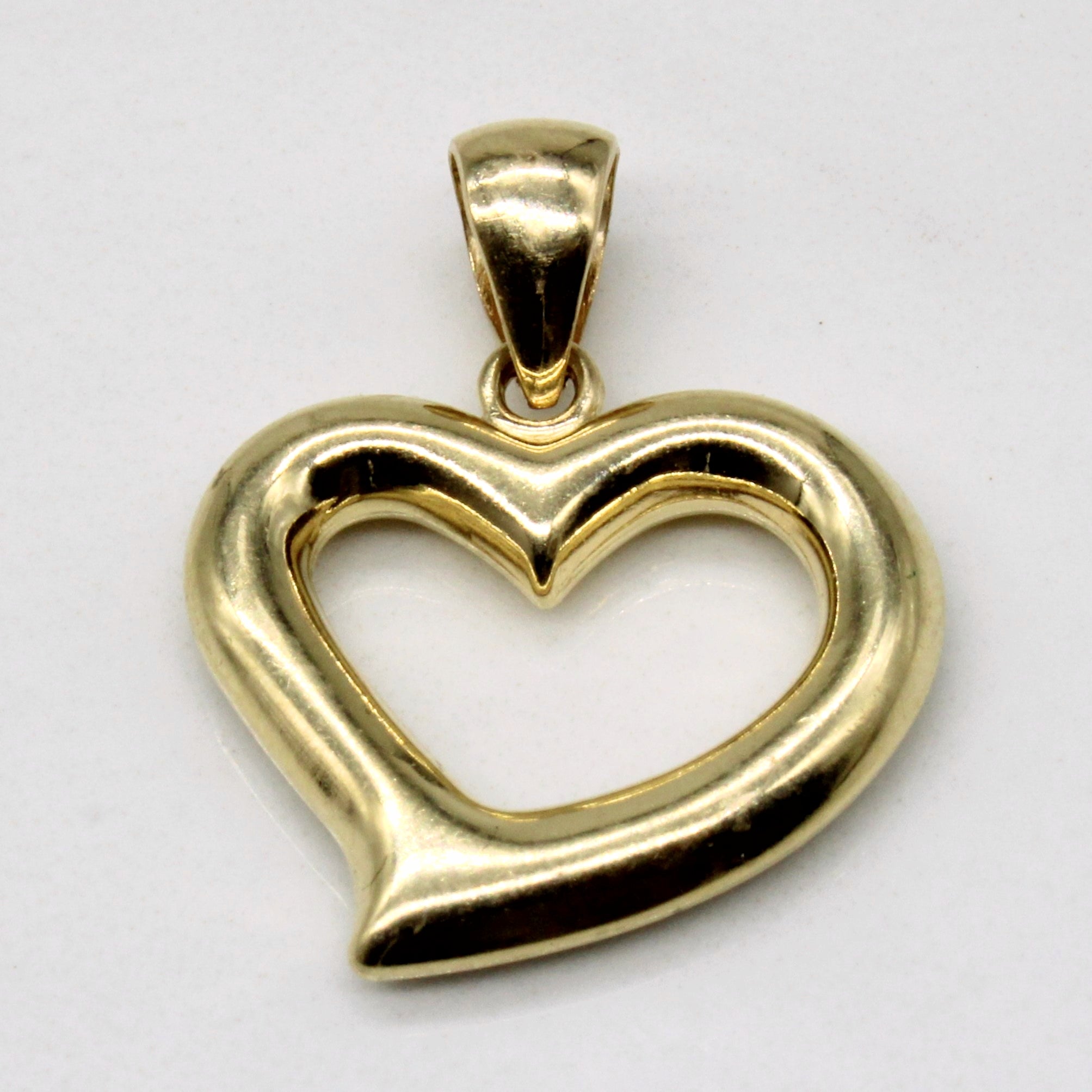 14k Yellow Gold Heart Pendant