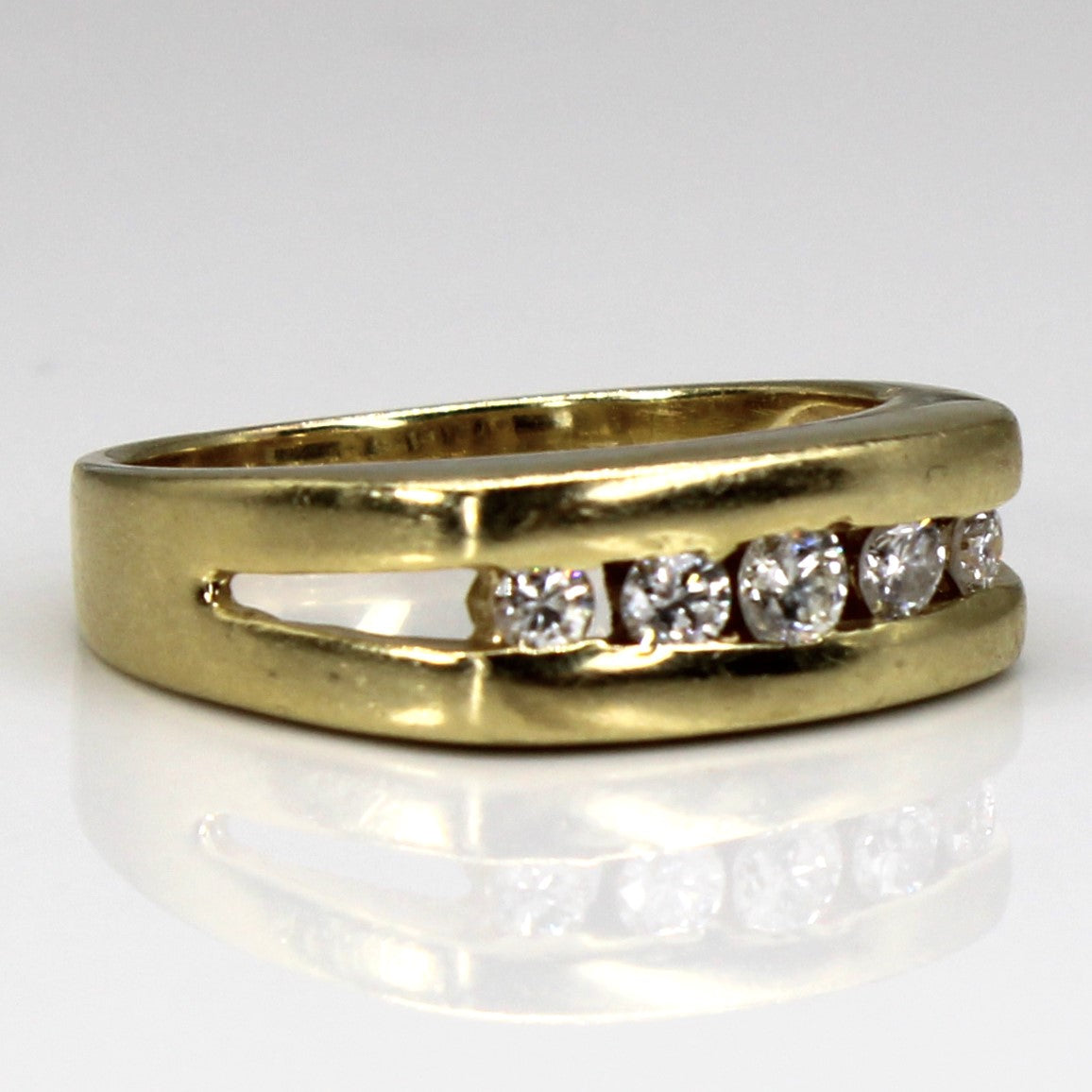 Channel Set Diamond 14k Ring | 0.43ctw | SZ 9.75 |
