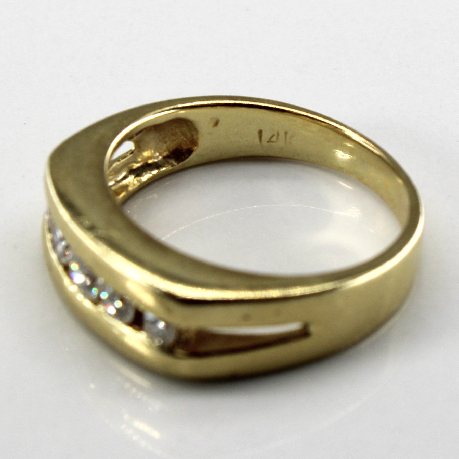 Channel Set Diamond 14k Ring | 0.43ctw | SZ 9.75 |