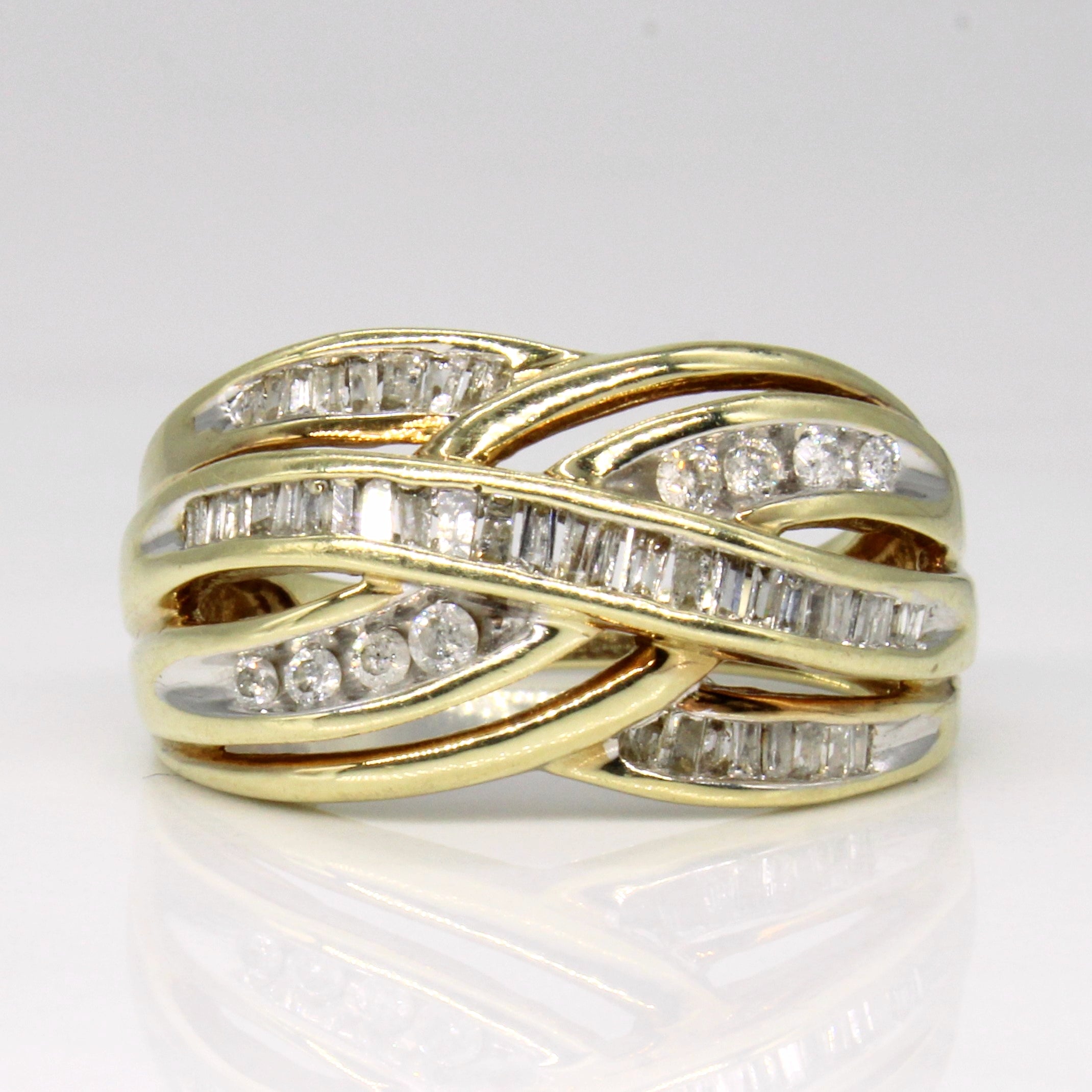 Bague cascade de diamants | 0,50 ct | Taille 7,25 |