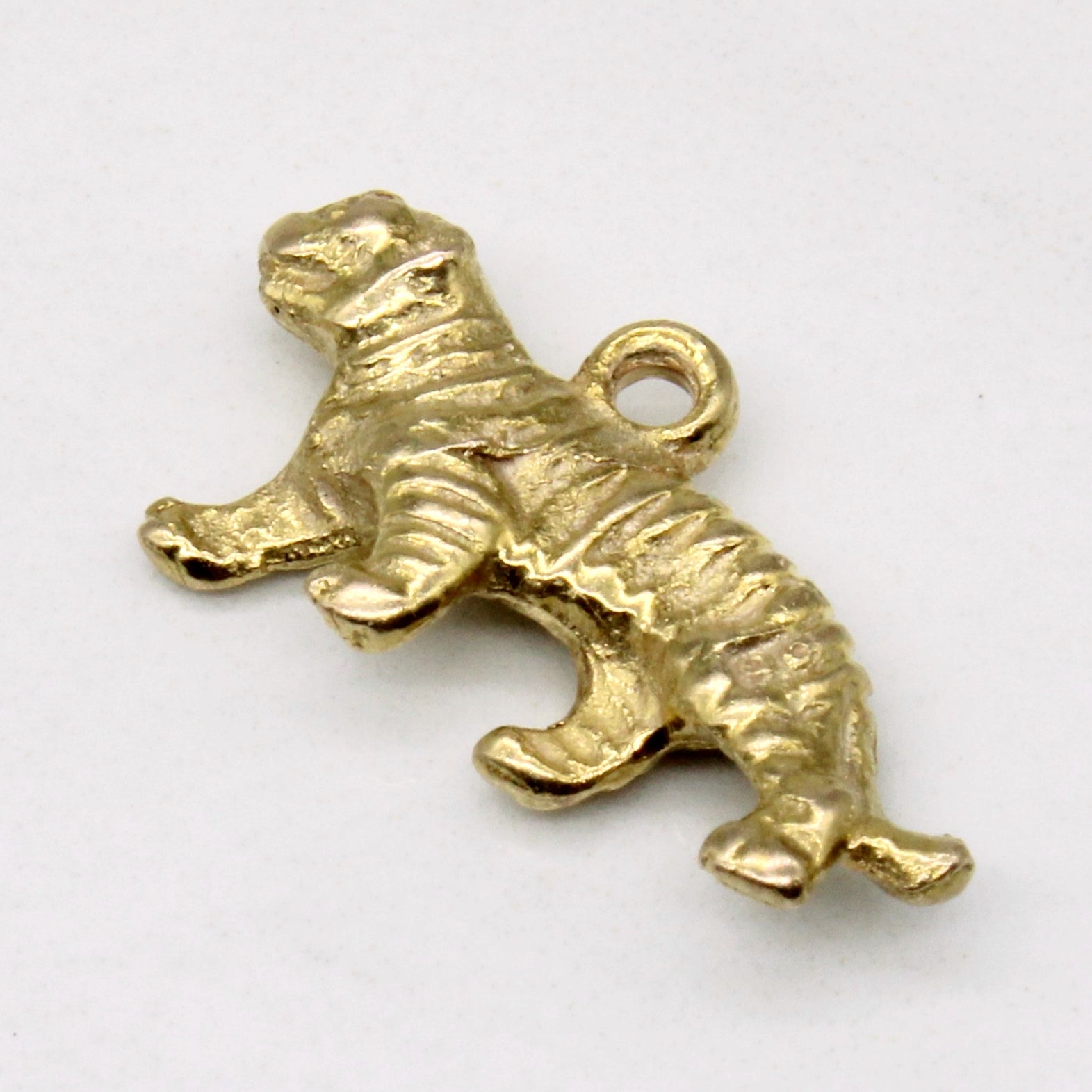 8k Yellow Gold Tiger Charm