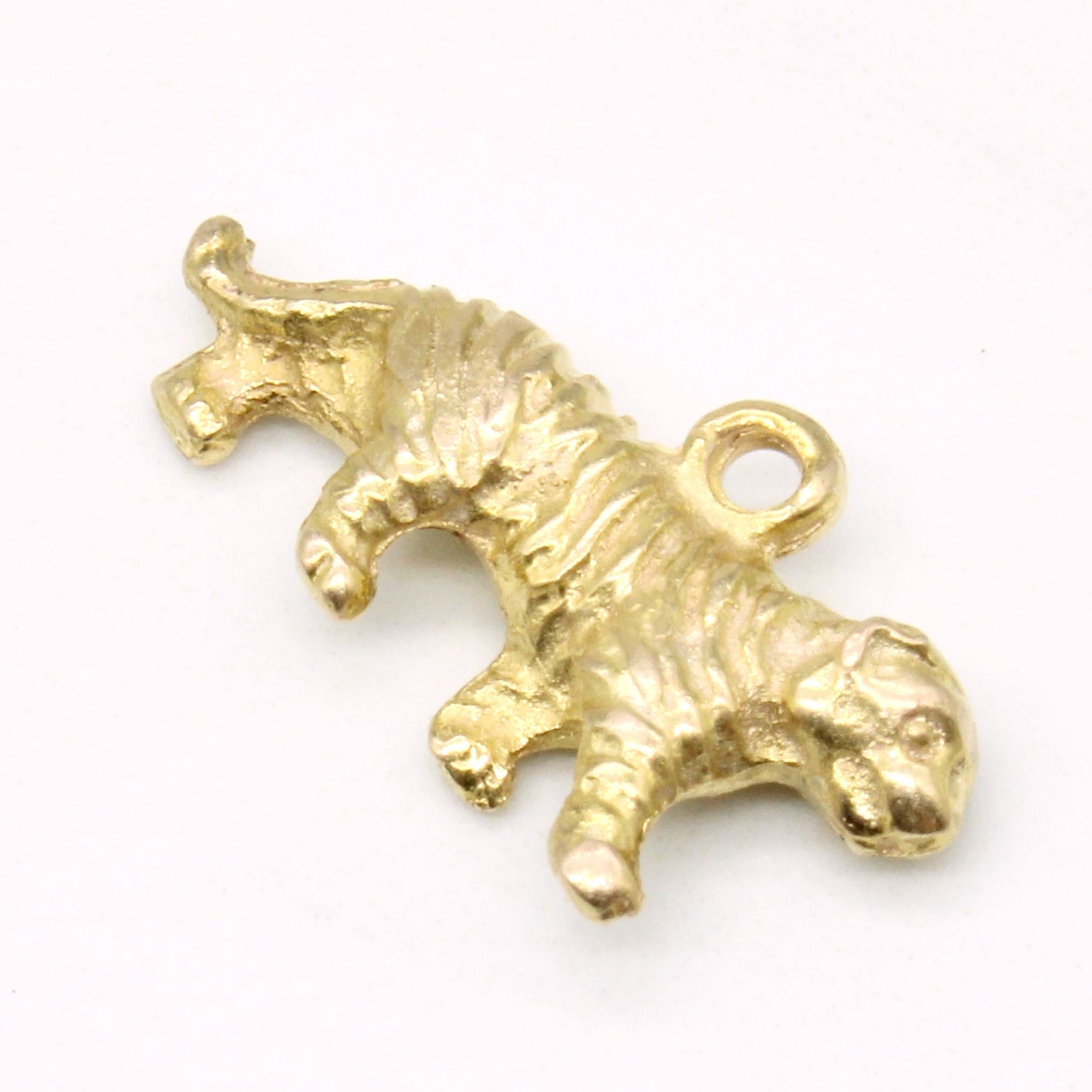 8k Yellow Gold Tiger Charm