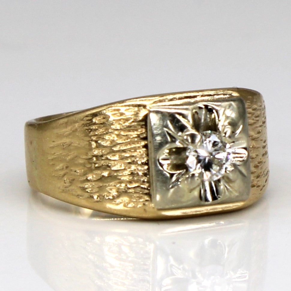 Illusion Set Solitaire Diamond 14k Ring | 0.24ct | SZ 11.25 |