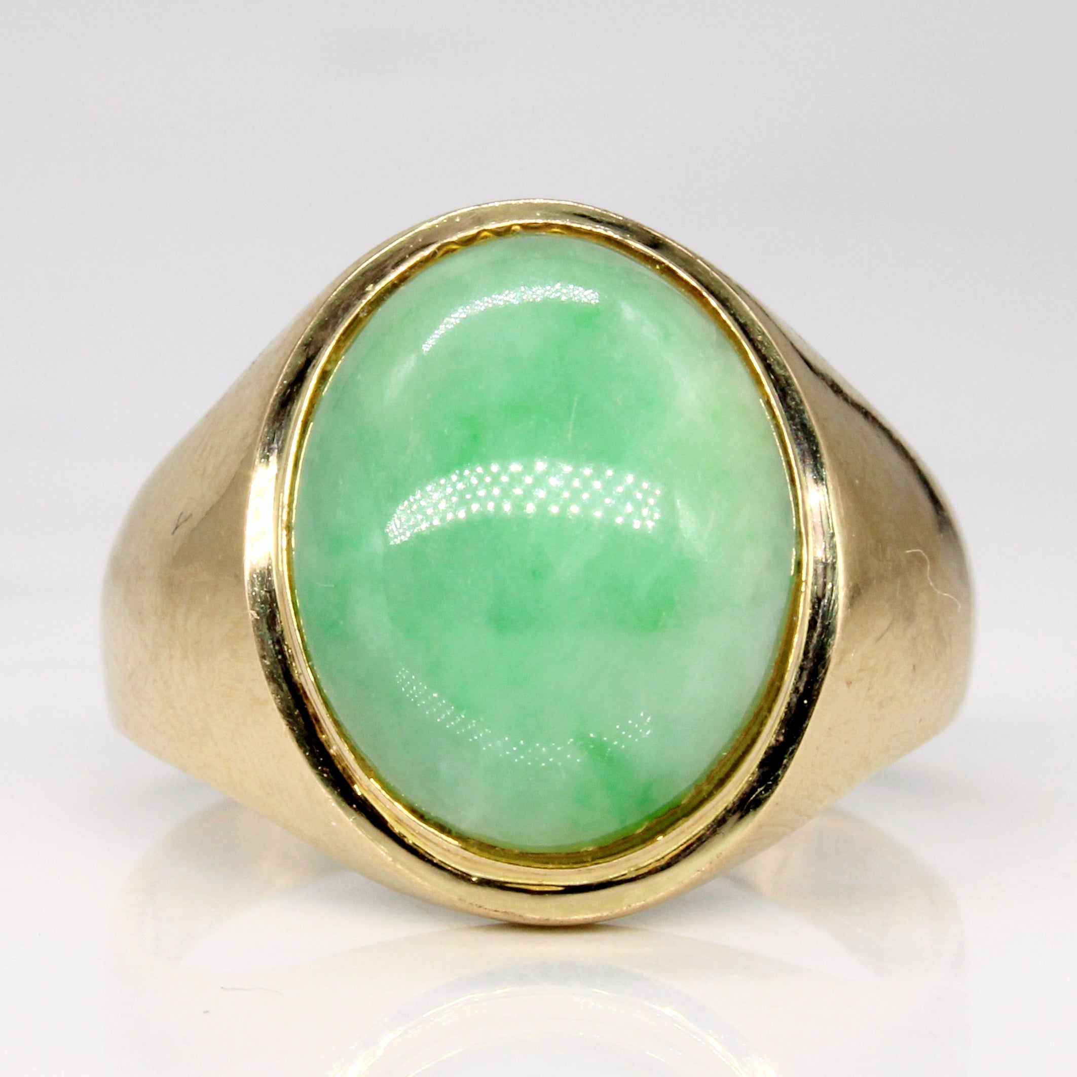Jadeite Cocktail Ring | 8.80ct | SZ 9.5 |