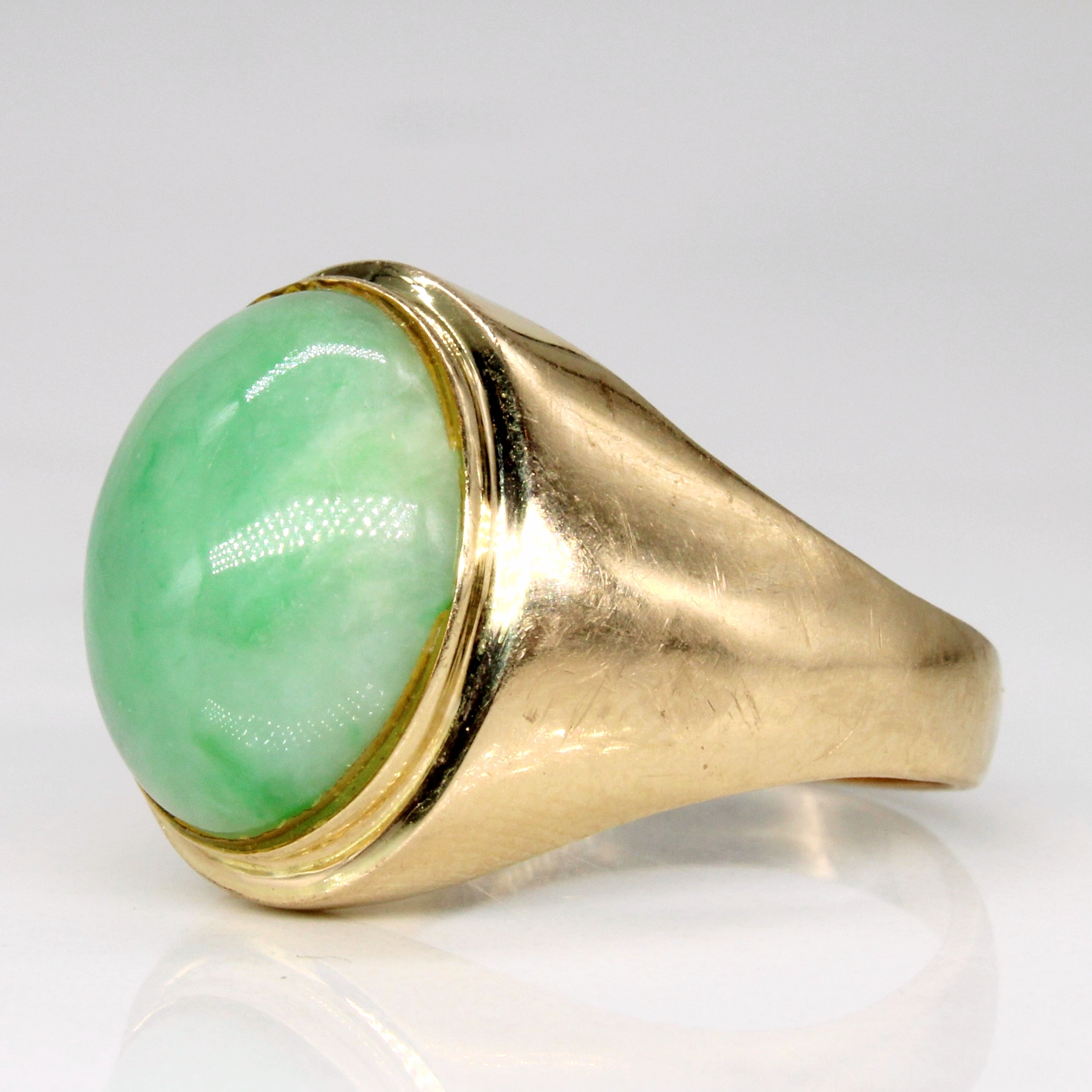 Jadeite Cocktail Ring | 8.80ct | SZ 9.5 |