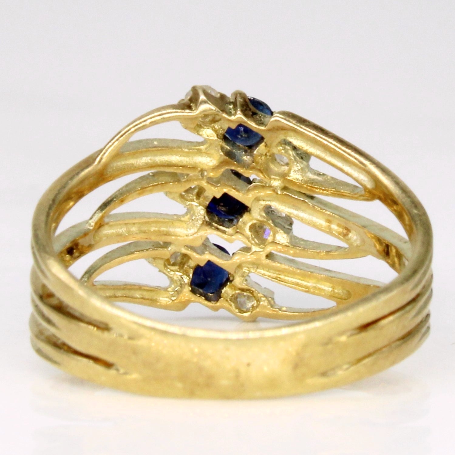 Sapphire & Diamond Ring | 0.12ctw, 0.06ctw | SZ 2.75 |