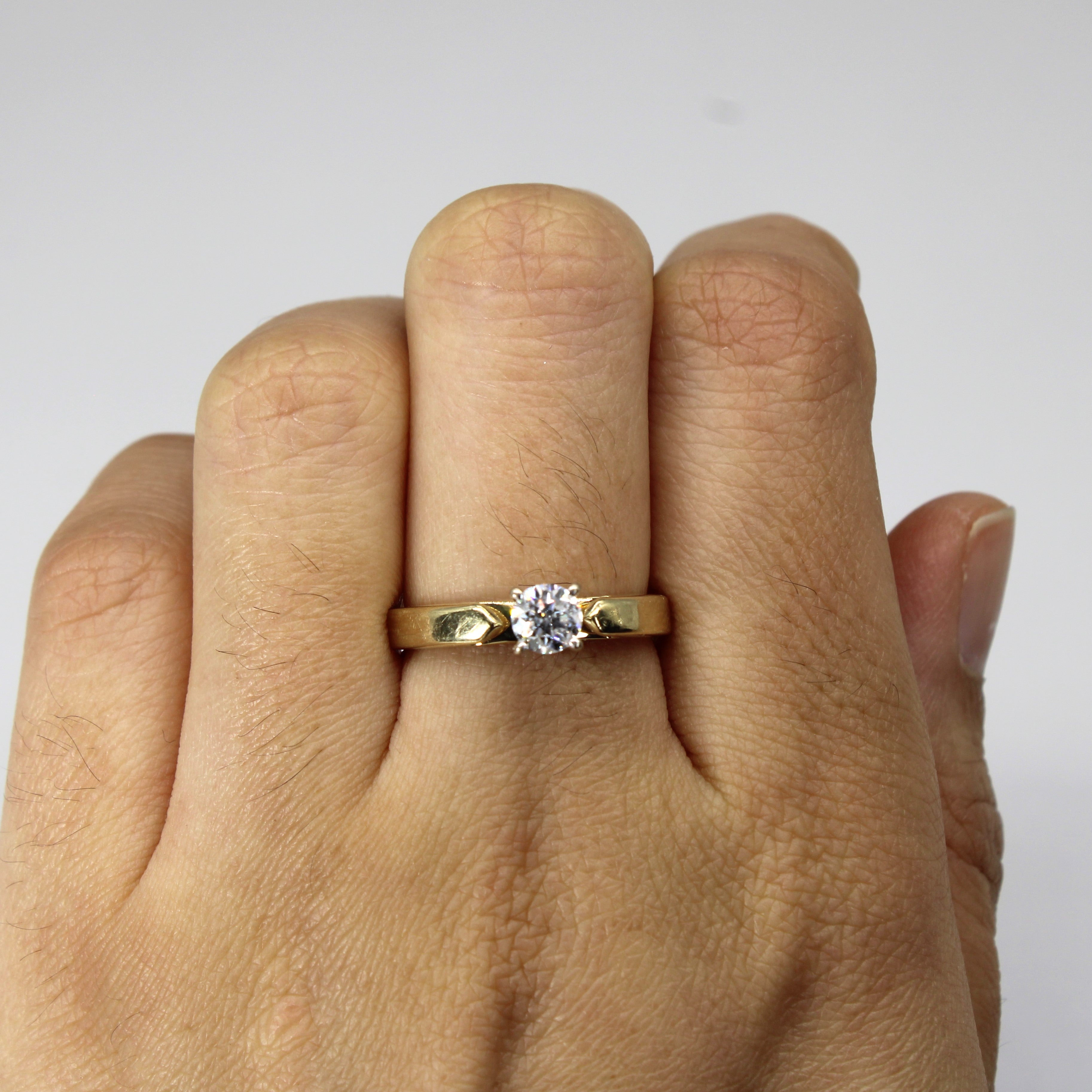 Solitaire Diamond 14k Ring | 0.50ct | SZ 7 |