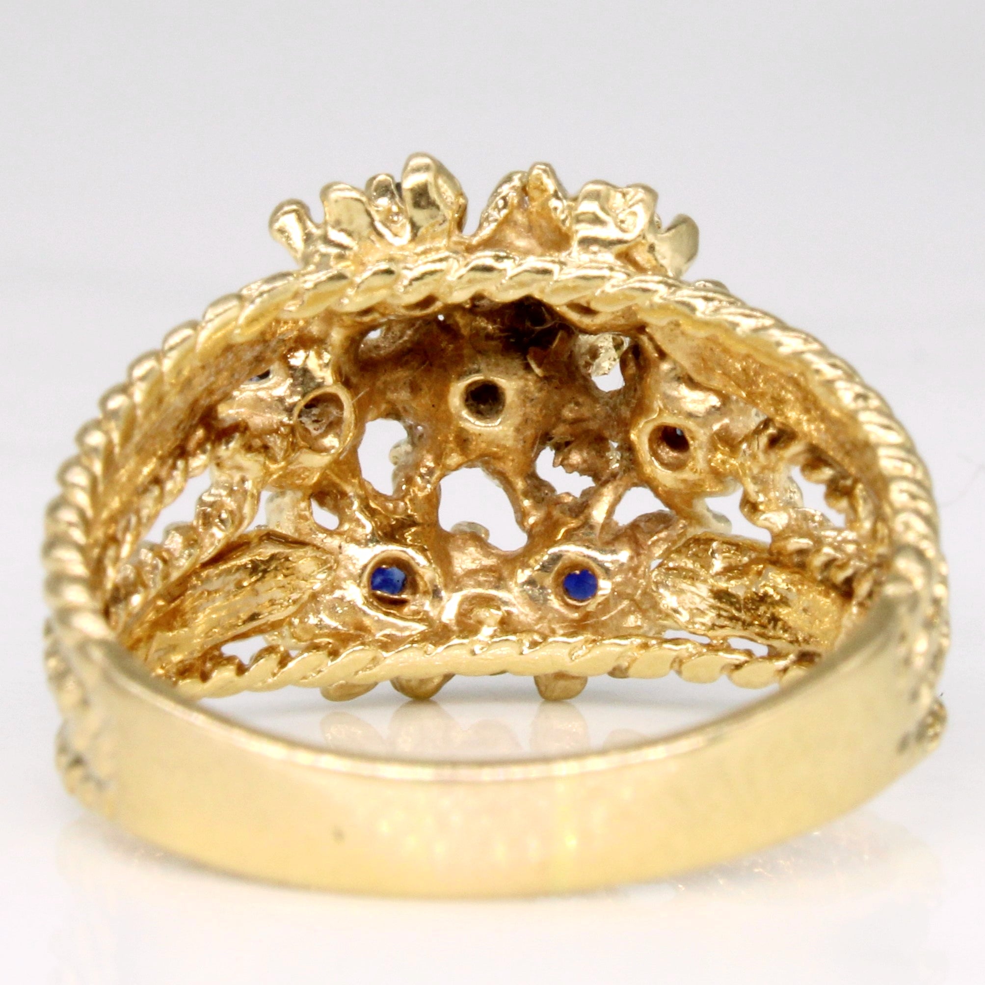 Sapphire Flower Ring | 0.22ctw | SZ 7.75 |