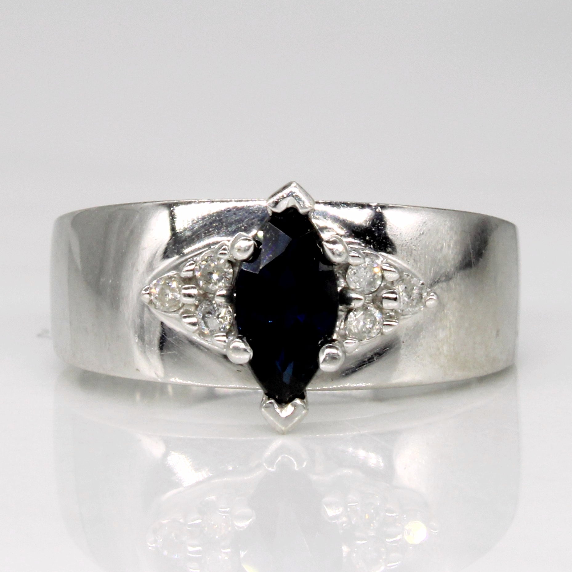 Sapphire & Diamond Ring | 0.65ct, 0.06ctw | SZ 6.75 |