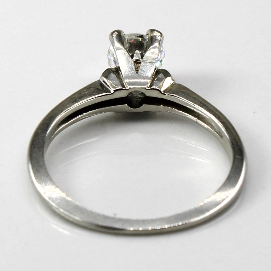 Four Prong Solitaire Diamond 18k Ring | 0.48ct | SZ 4.5 |