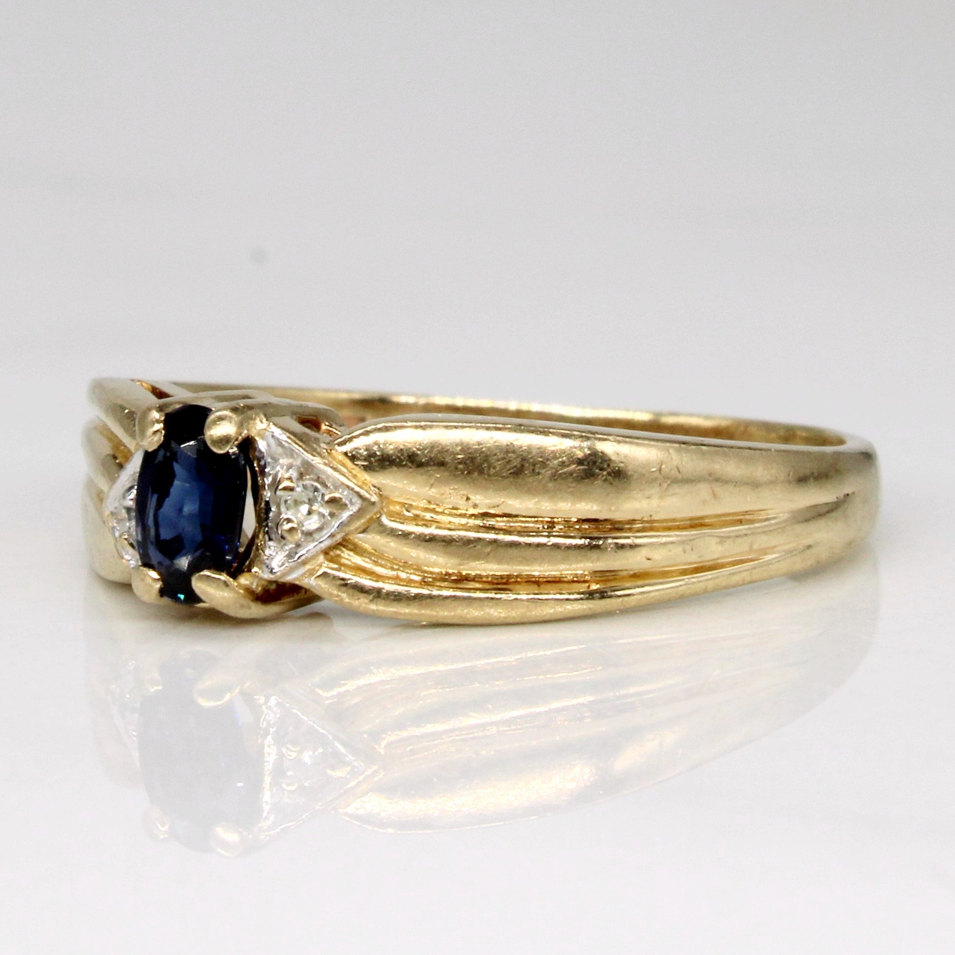 Sapphire & Diamond Ring | 0.23ct, 0.02ctw | SZ 7.5 |
