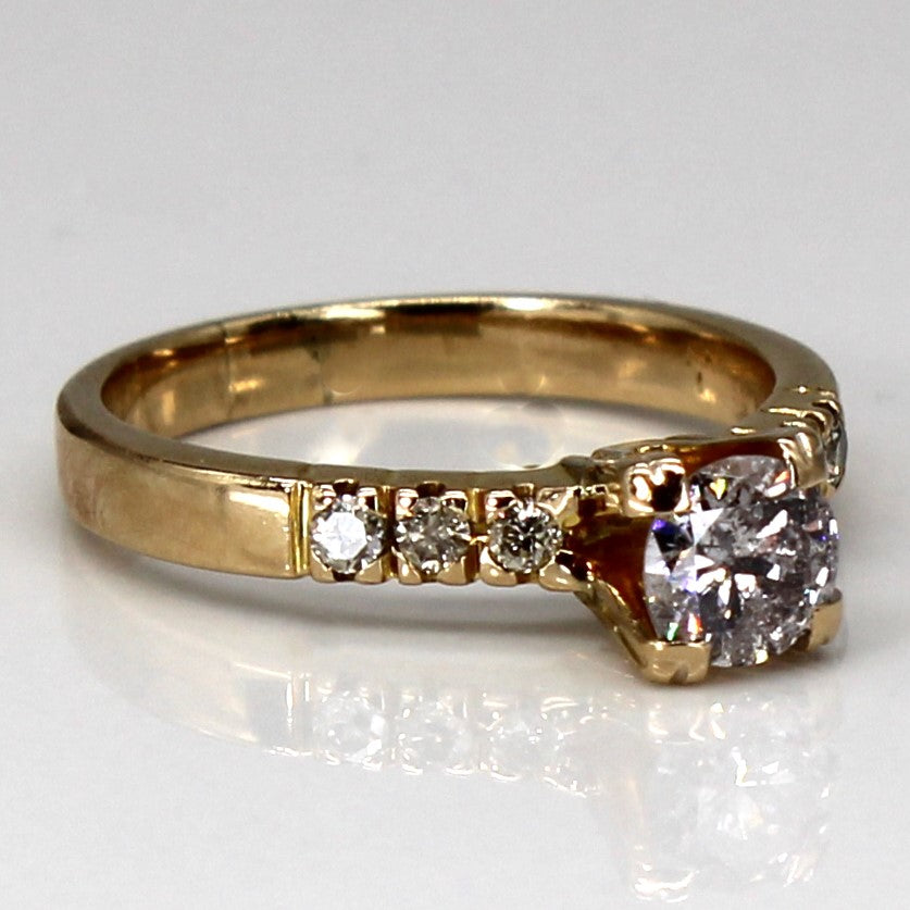 High Set Diamond 14k Ring | 0.58ctw | SZ 5.25 |