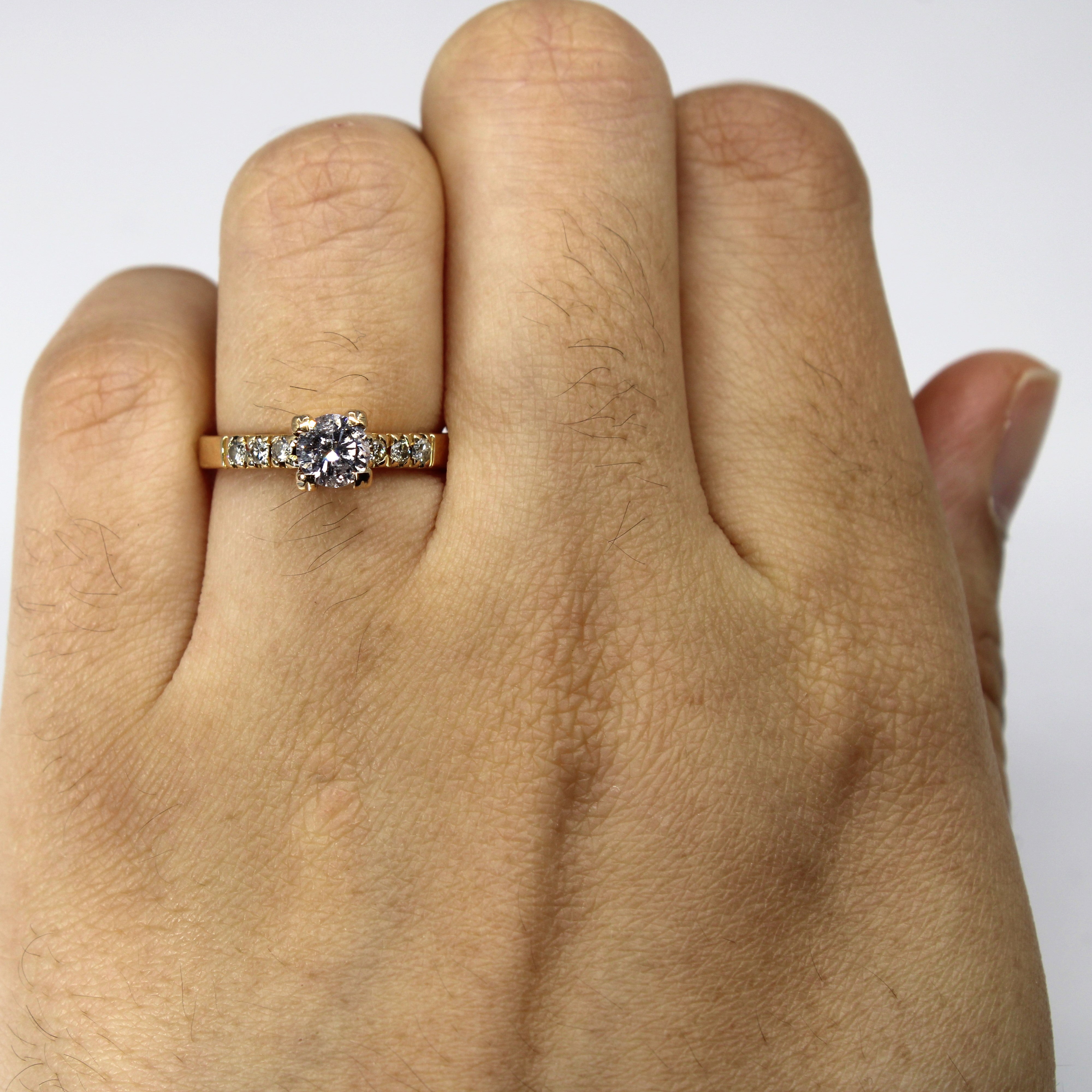 High Set Diamond 14k Ring | 0.58ctw | SZ 5.25 |