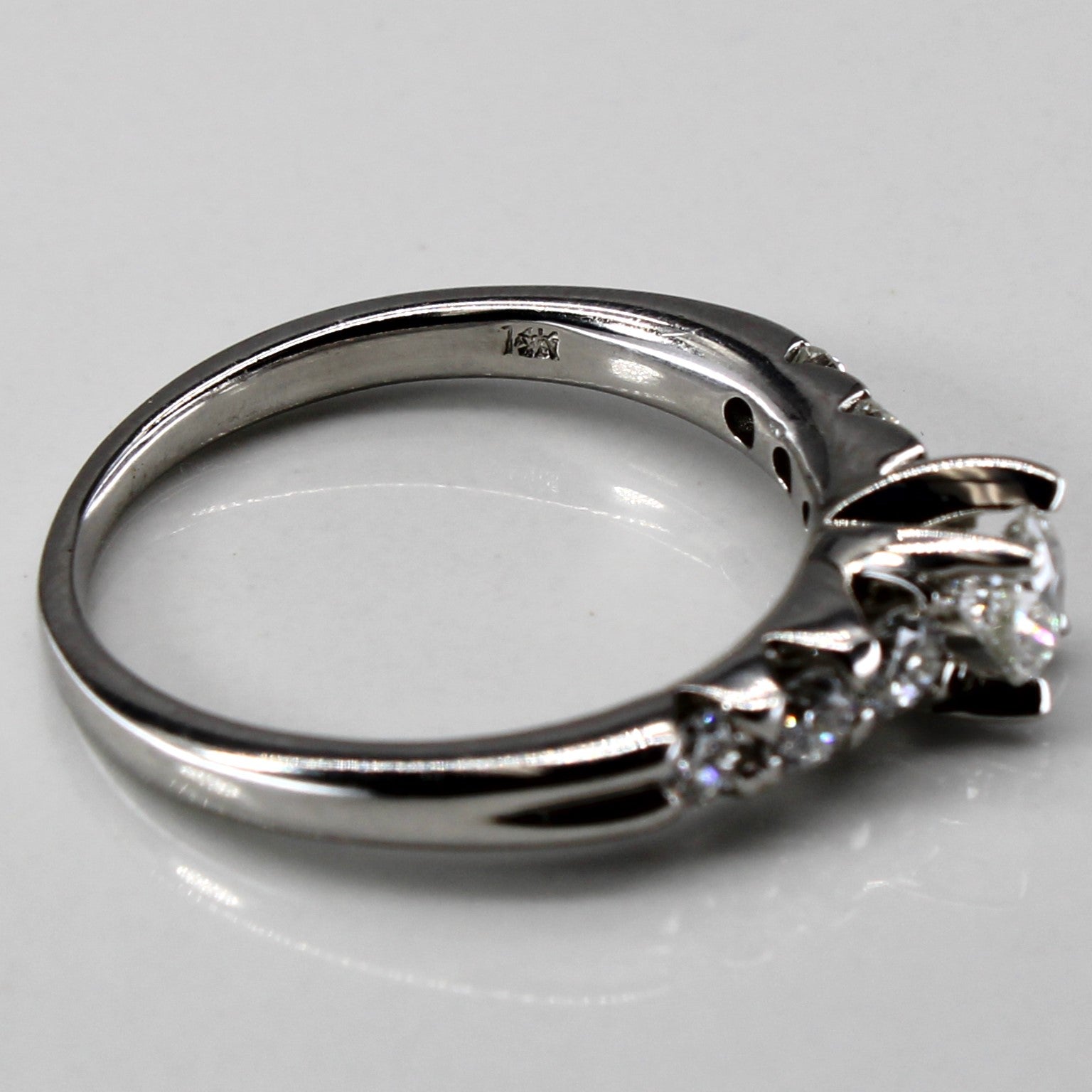 Seven Stone Diamond 14k Ring | 0.82ctw | SZ 7.75 |