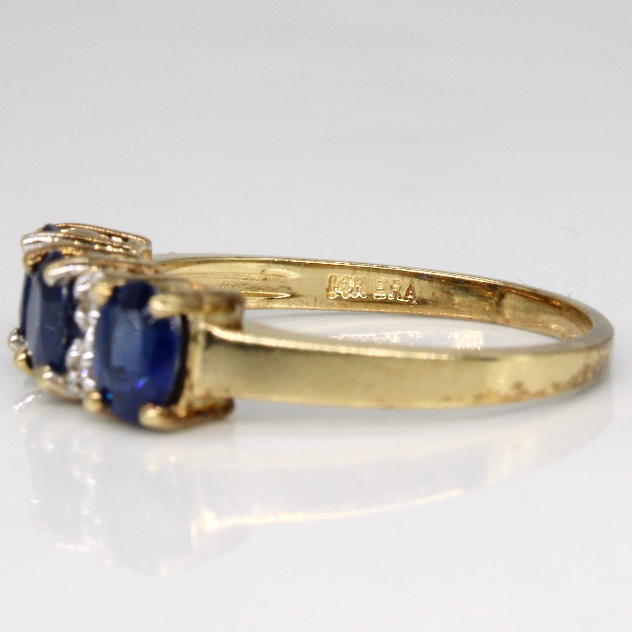 Sapphire & Diamond Cocktail Ring | 1.00ctw, 0.04ctw | SZ 6.5 |
