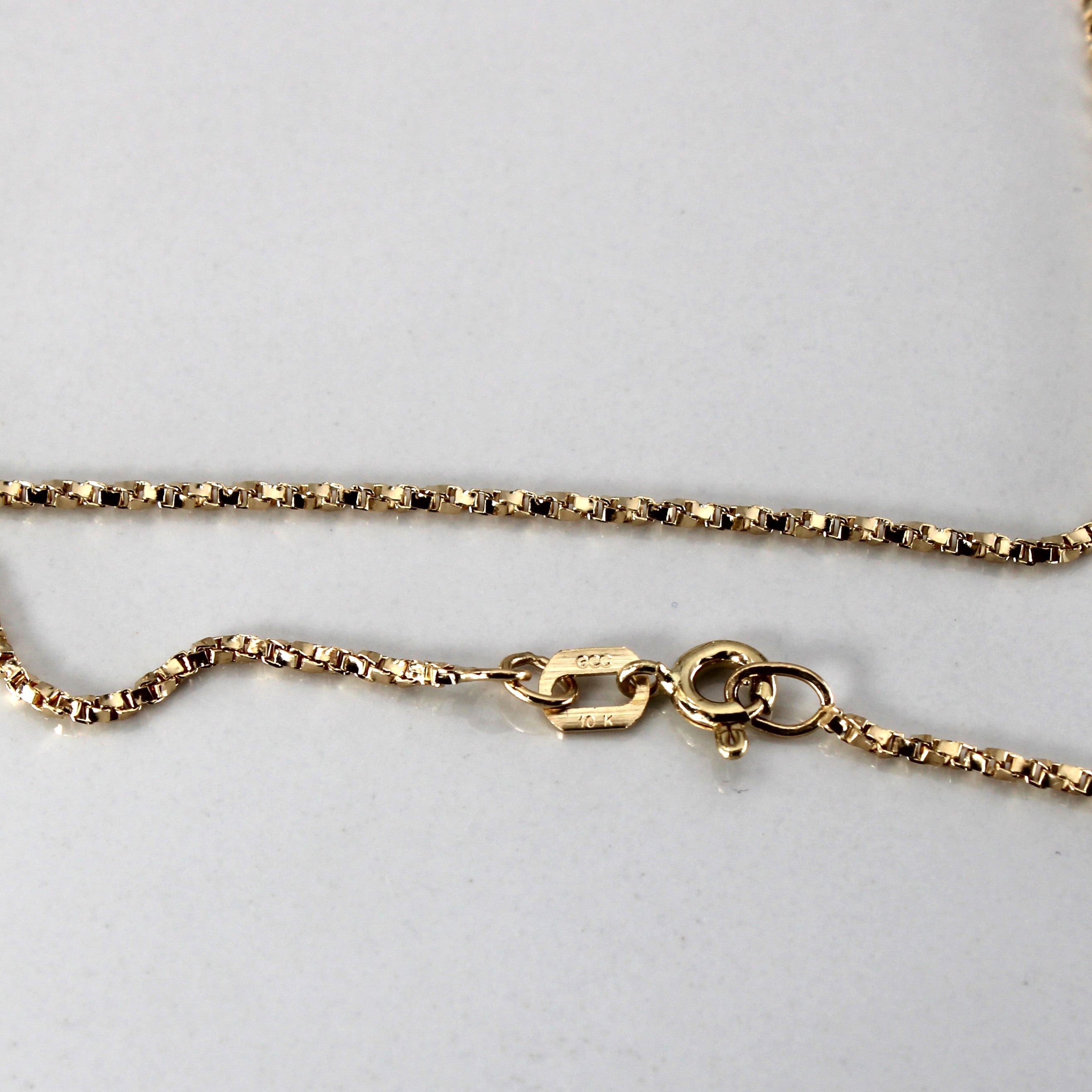 10k Yellow Gold Twisted Box Chain | 24"|