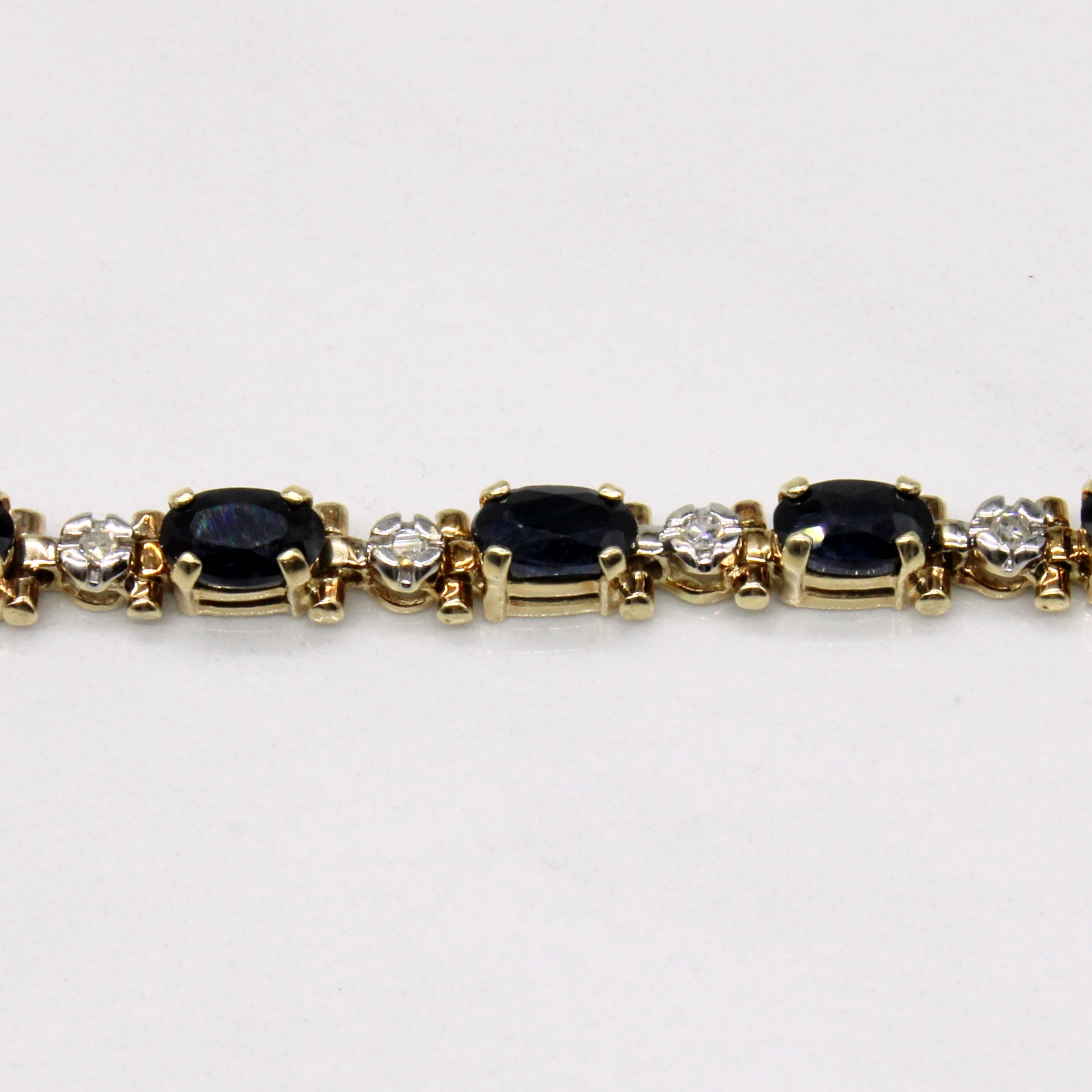 Sapphire & Diamond Bracelet | 1.00ctw, 0.04ctw | 6.5" |
