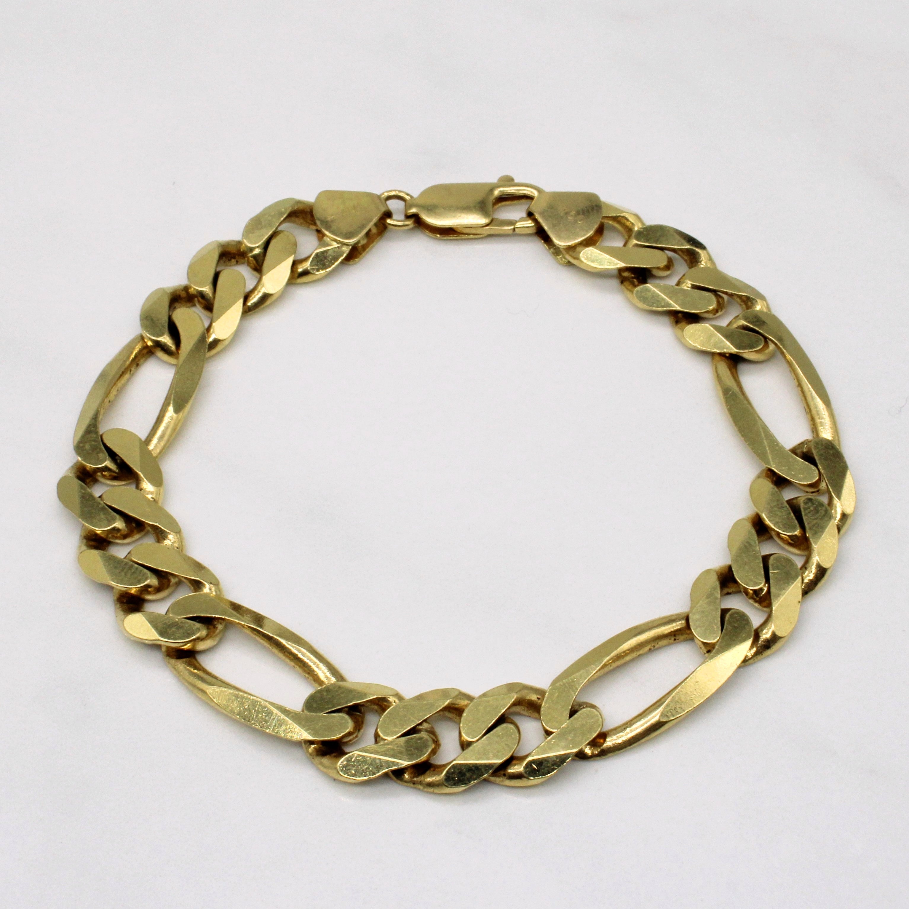 18k Yellow Gold Figarucci Link Bracelet | 8.5" |