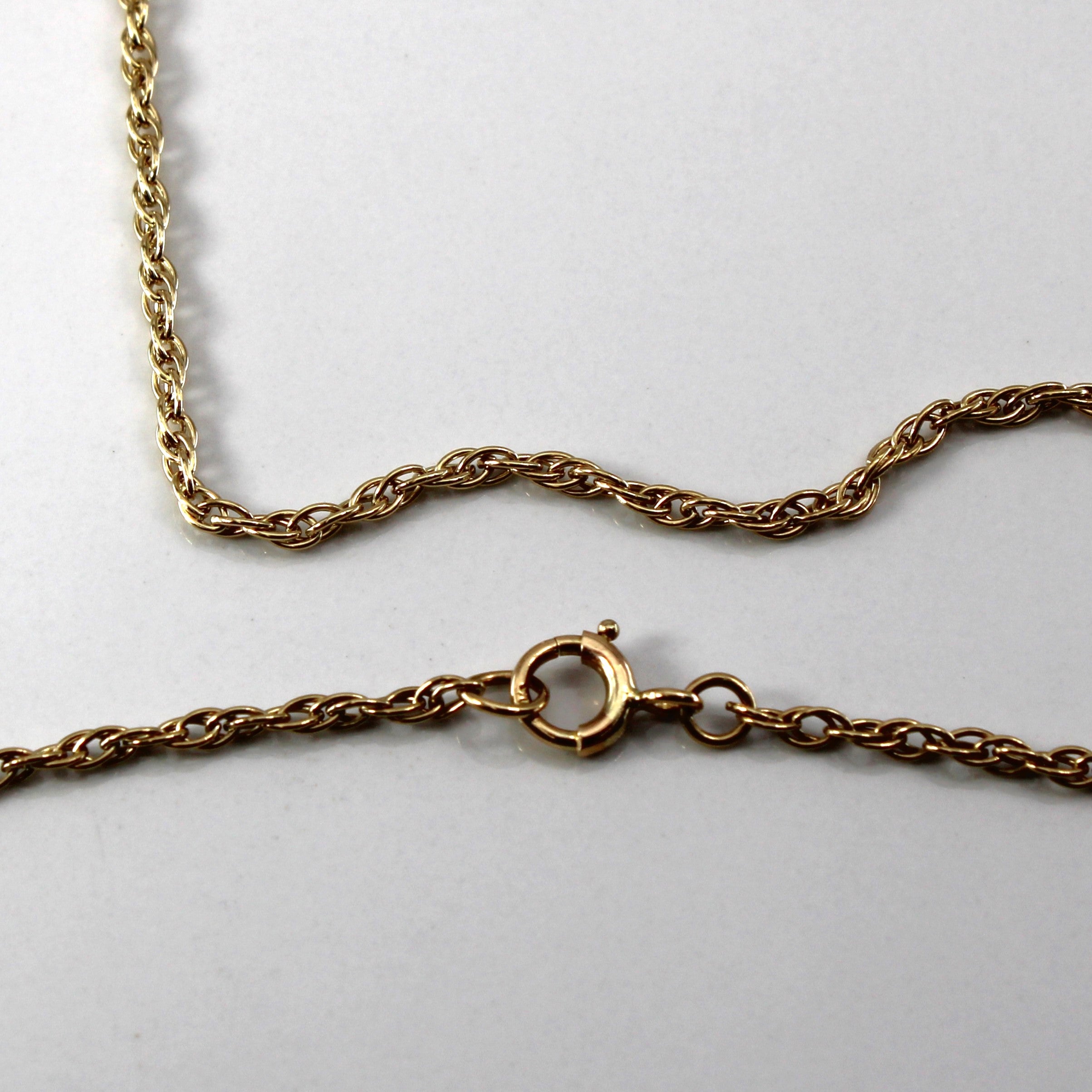 9k Yellow Gold Prince of Wales Chain | 19"|