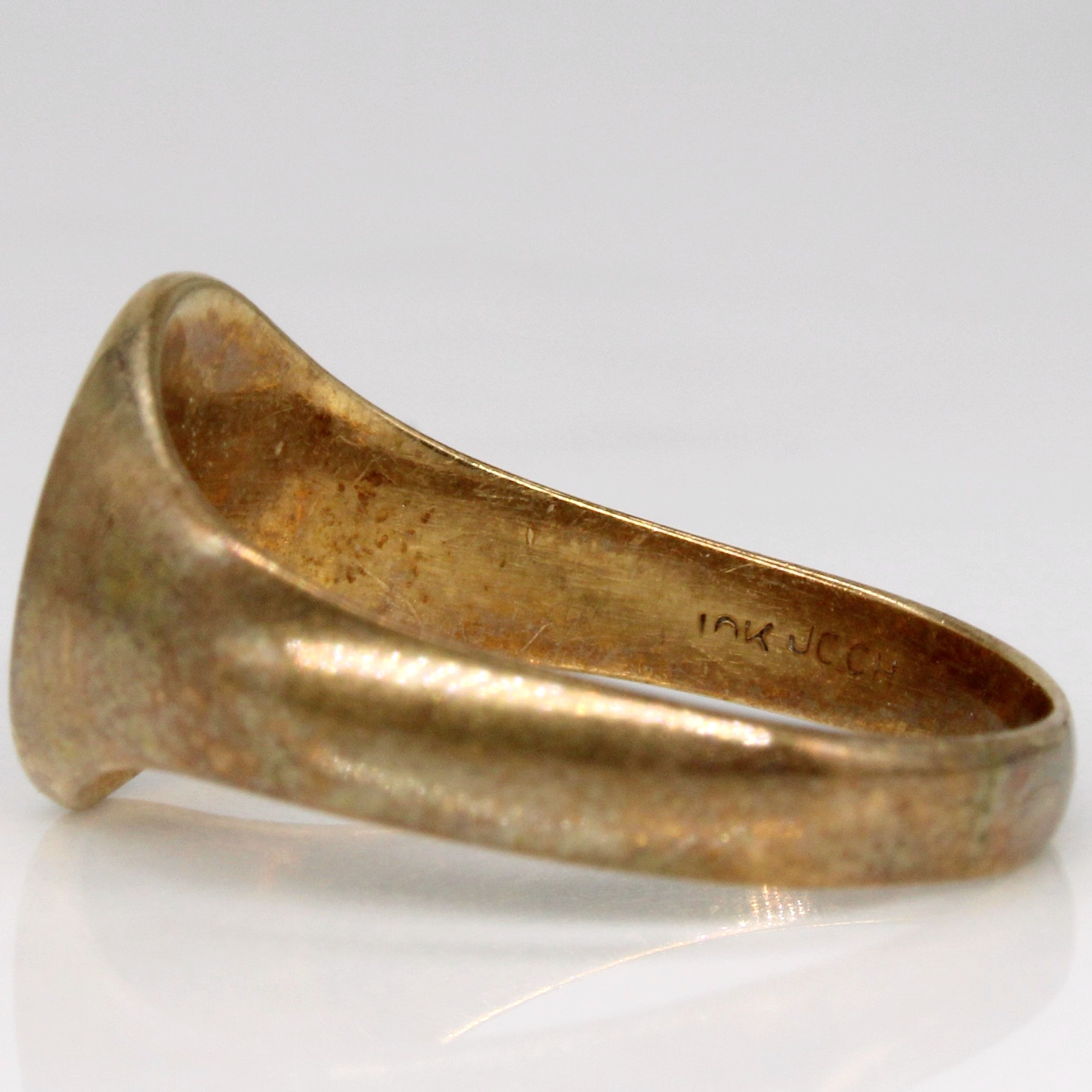 10k Yellow Gold 'AB' Initial Ring | SZ 9.75 |