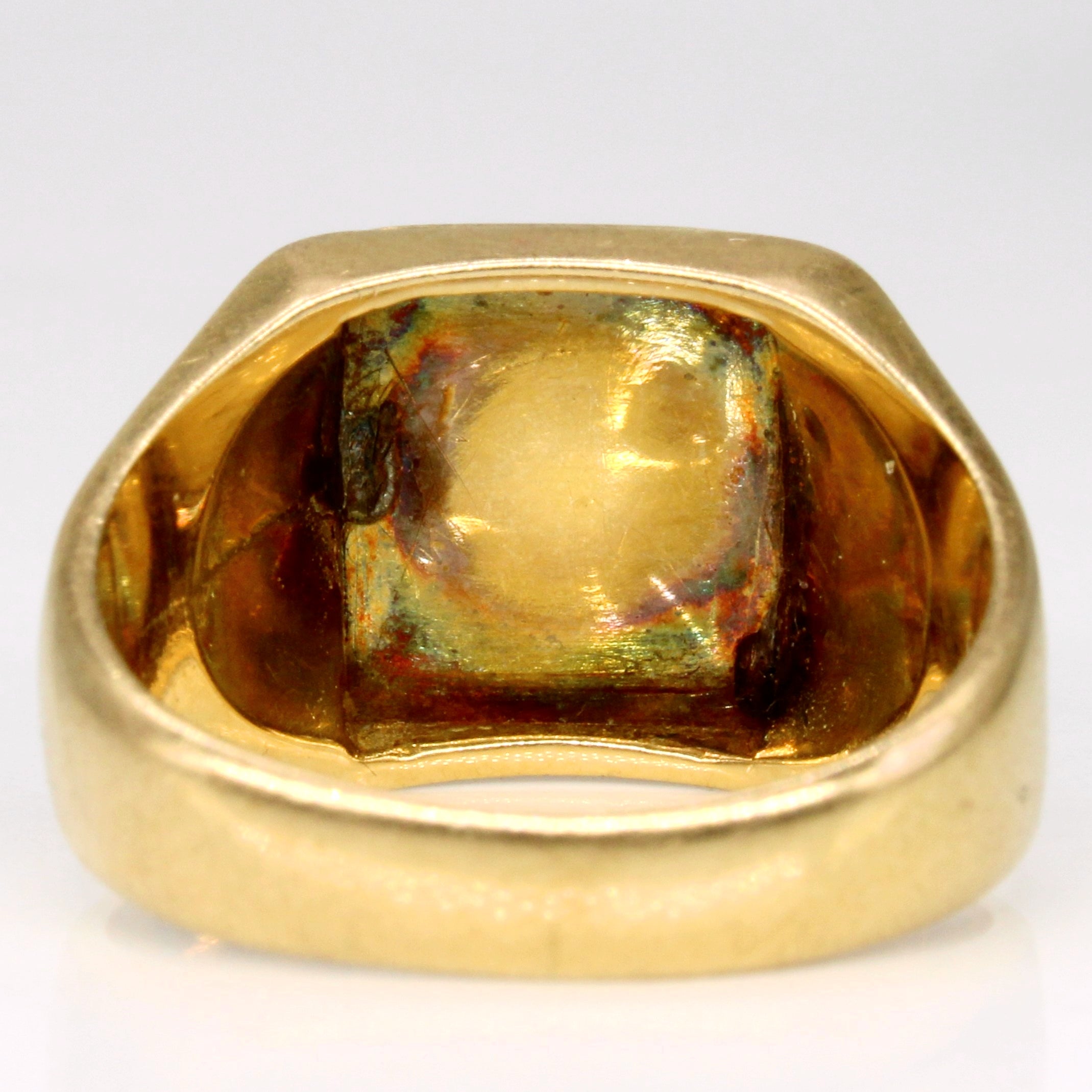 15k Yellow Gold 'RC' Initial Ring | SZ 9 |